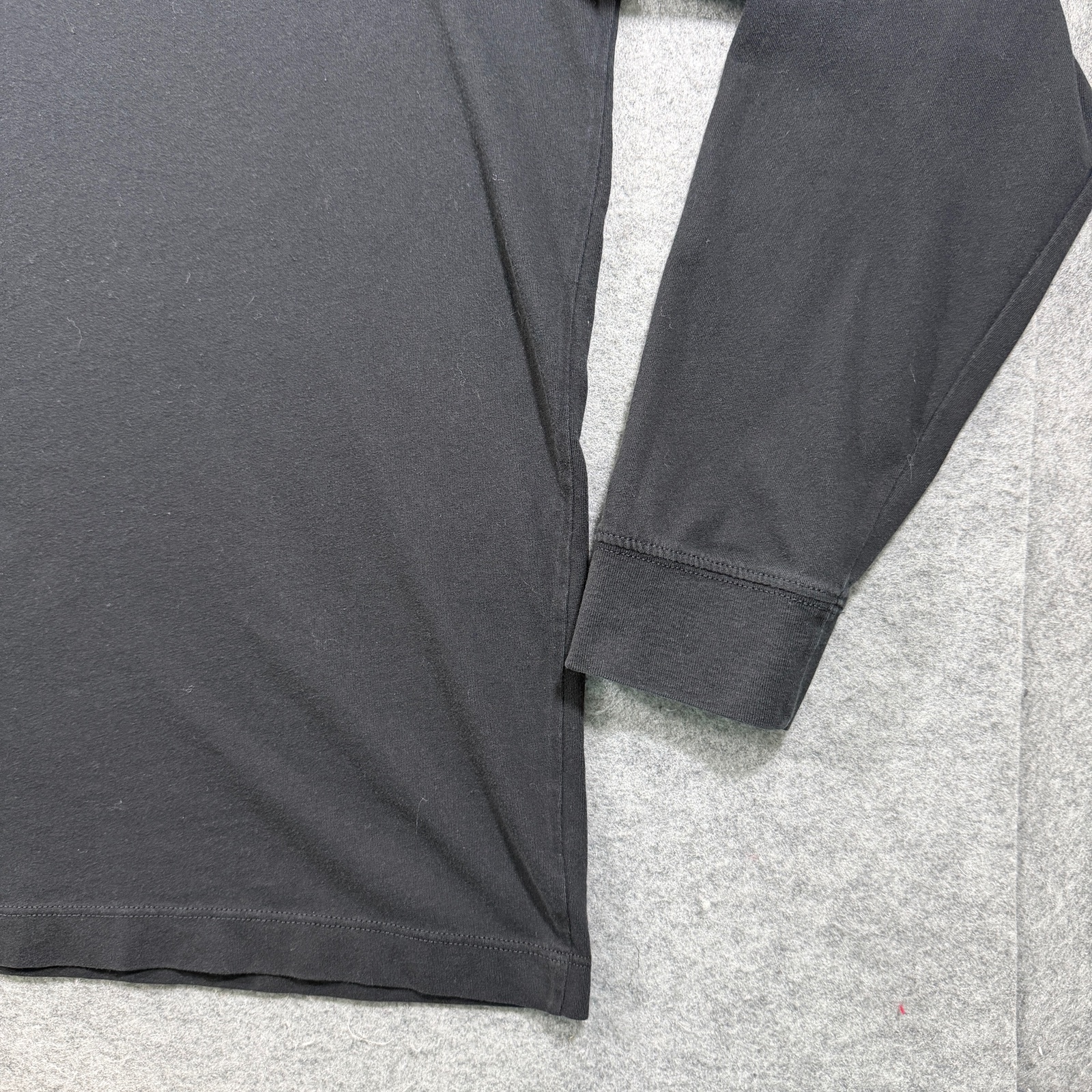 Nike The Nike Tee Long Sleeve Mens XXL Black Dri-FIT Lime Green Swoosh Graphic thumbnail 11