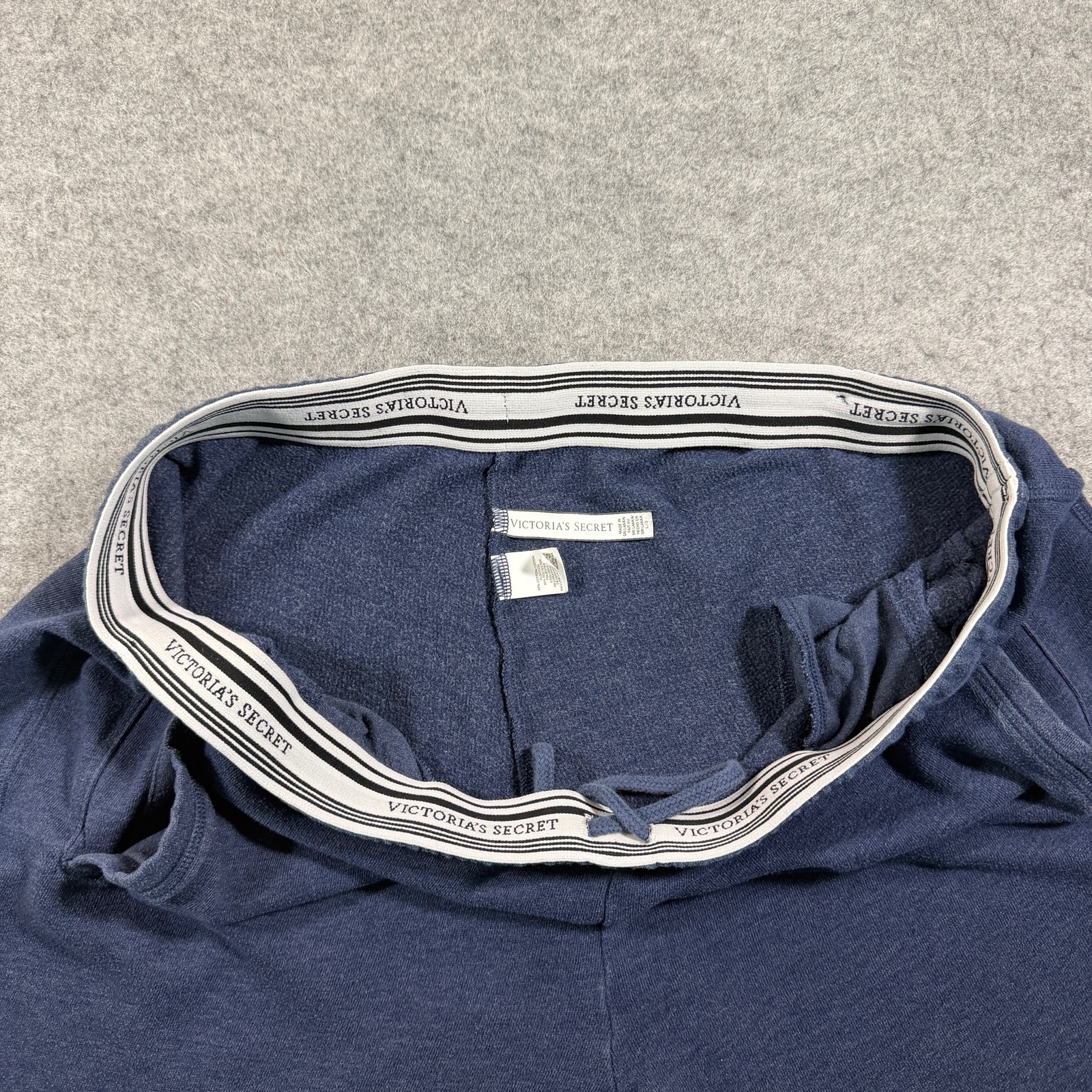 Victoria's Secret Lounge Jogger Womens L Navy Blue Elastic Waistband Drawstring thumbnail 5