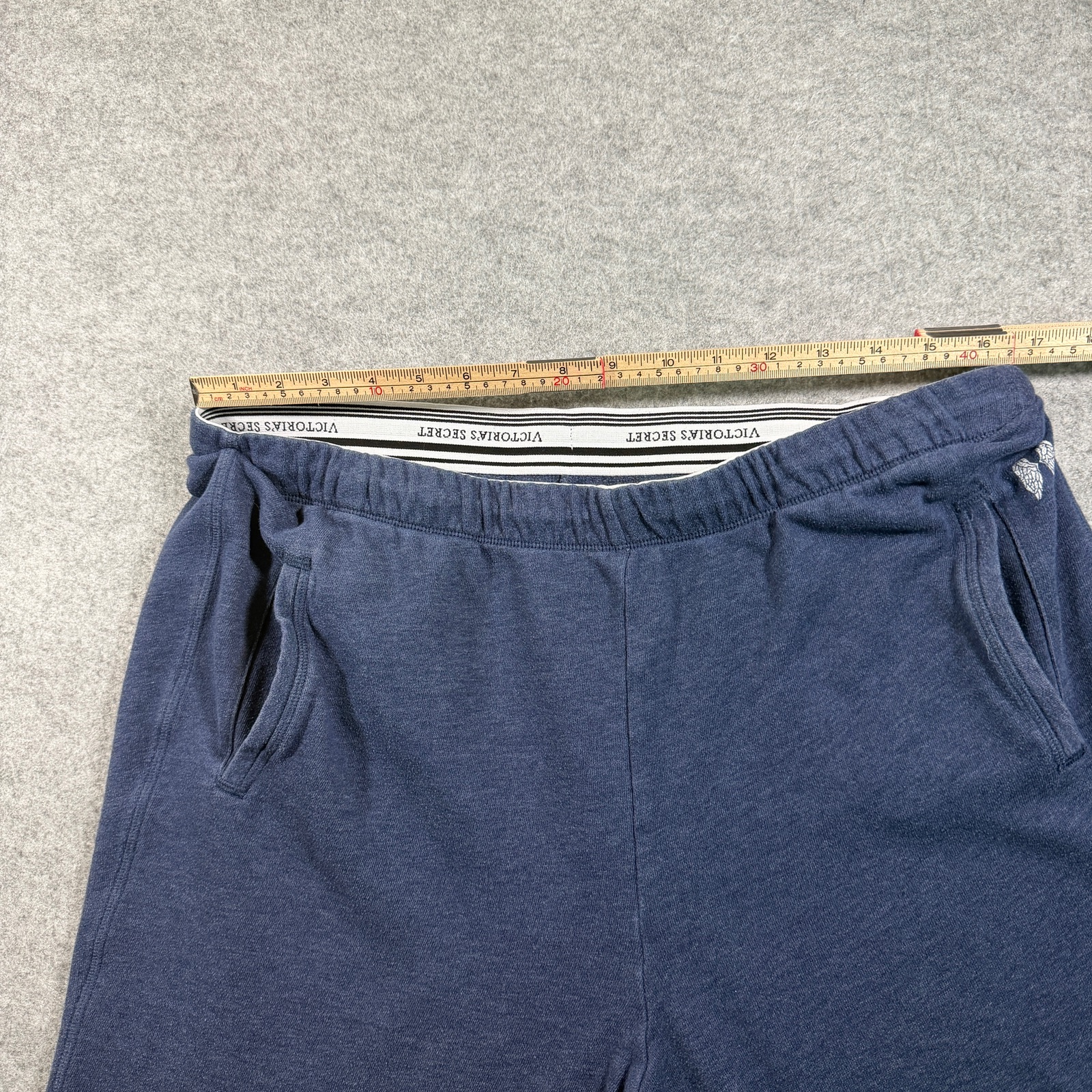 Victoria's Secret Lounge Jogger Womens L Navy Blue Elastic Waistband Drawstring thumbnail 7