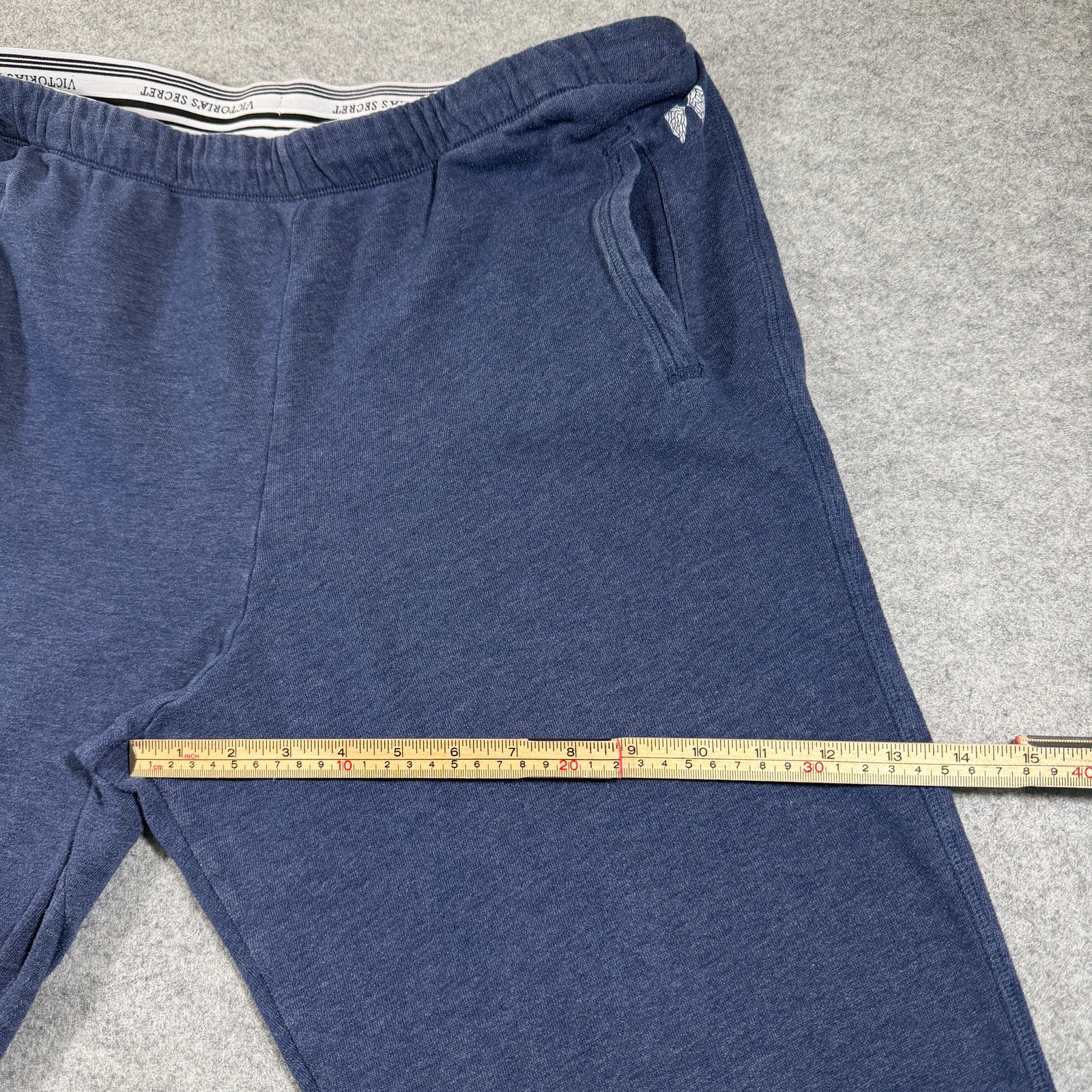 Victoria's Secret Lounge Jogger Womens L Navy Blue Elastic Waistband Drawstring thumbnail 10