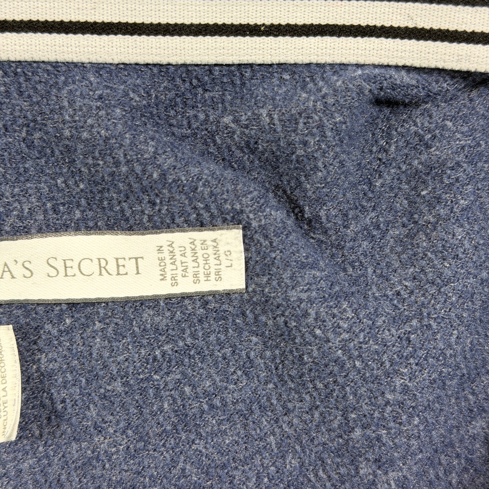 Victoria's Secret Lounge Jogger Womens L Navy Blue Elastic Waistband Drawstring thumbnail 11