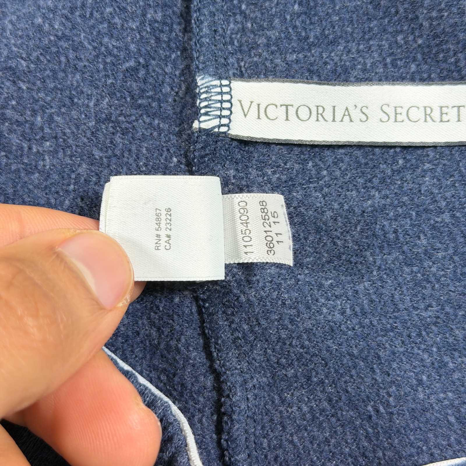 Victoria's Secret Lounge Jogger Womens L Navy Blue Elastic Waistband Drawstring thumbnail 12