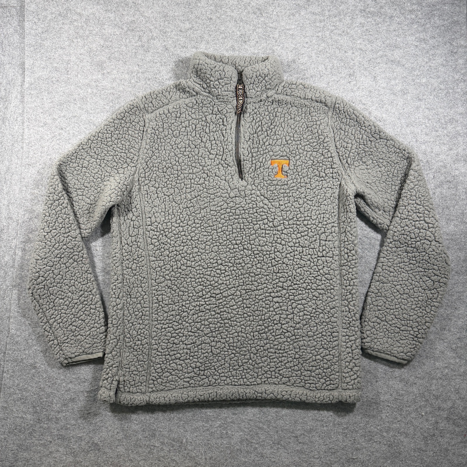 Summit Sportswear Tennessee Volunteers Pullover Womens S Gray Sherpa Fleece