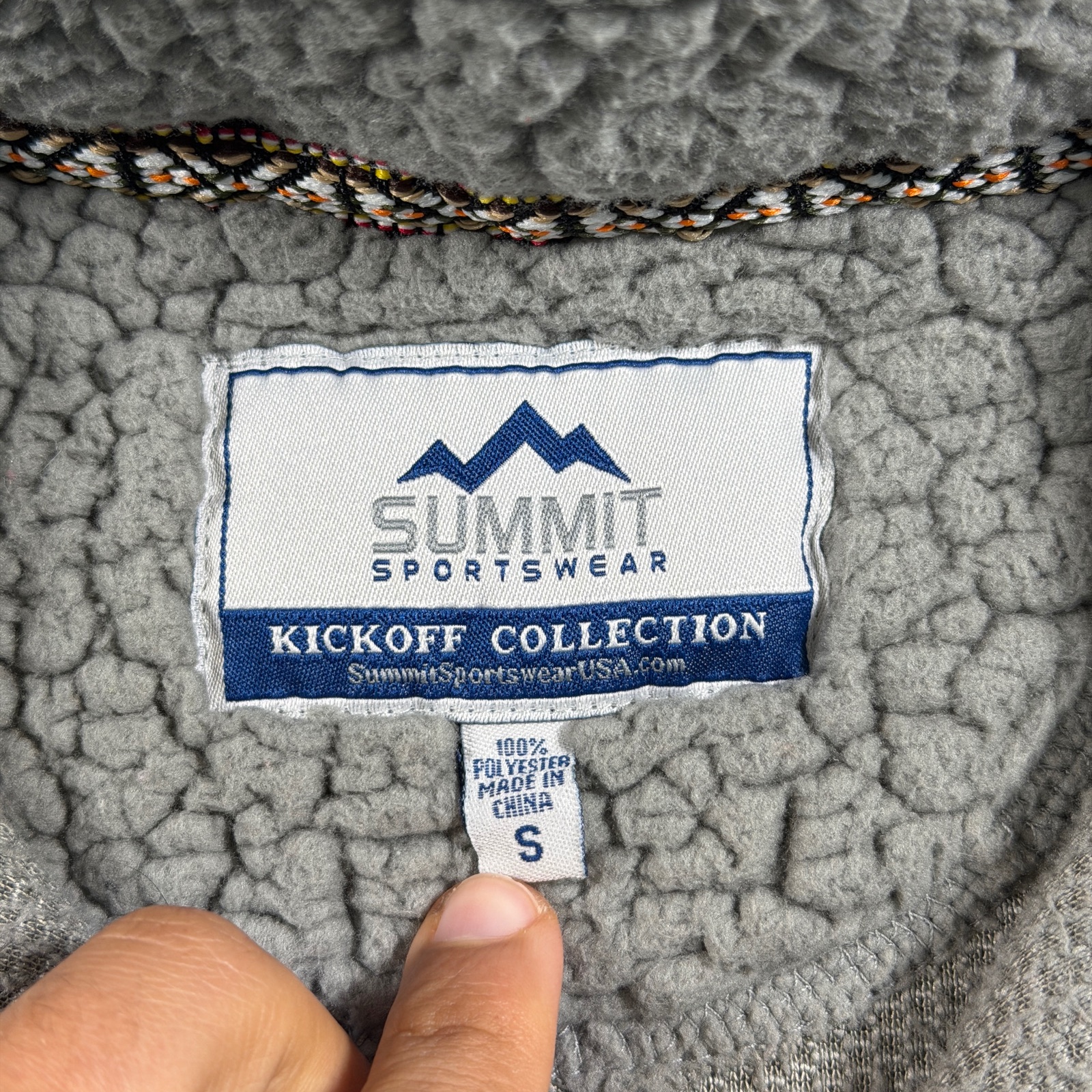 Summit Sportswear Tennessee Volunteers Pullover Womens S Gray Sherpa Fleece thumbnail 5