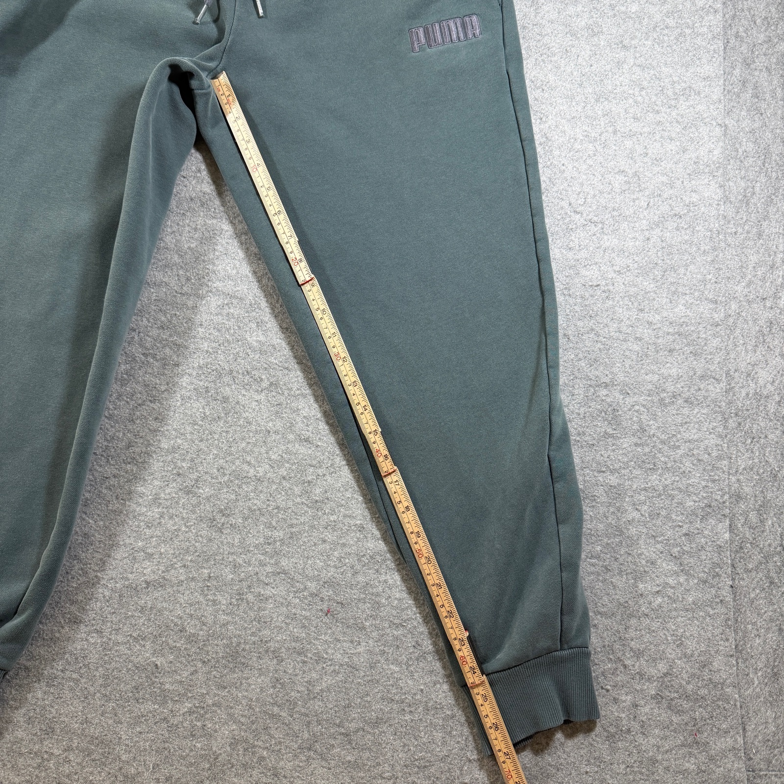 Puma Joggers Mens L Green Tapered Drawstring Cuffed Athletic Training Sweatpants thumbnail 8