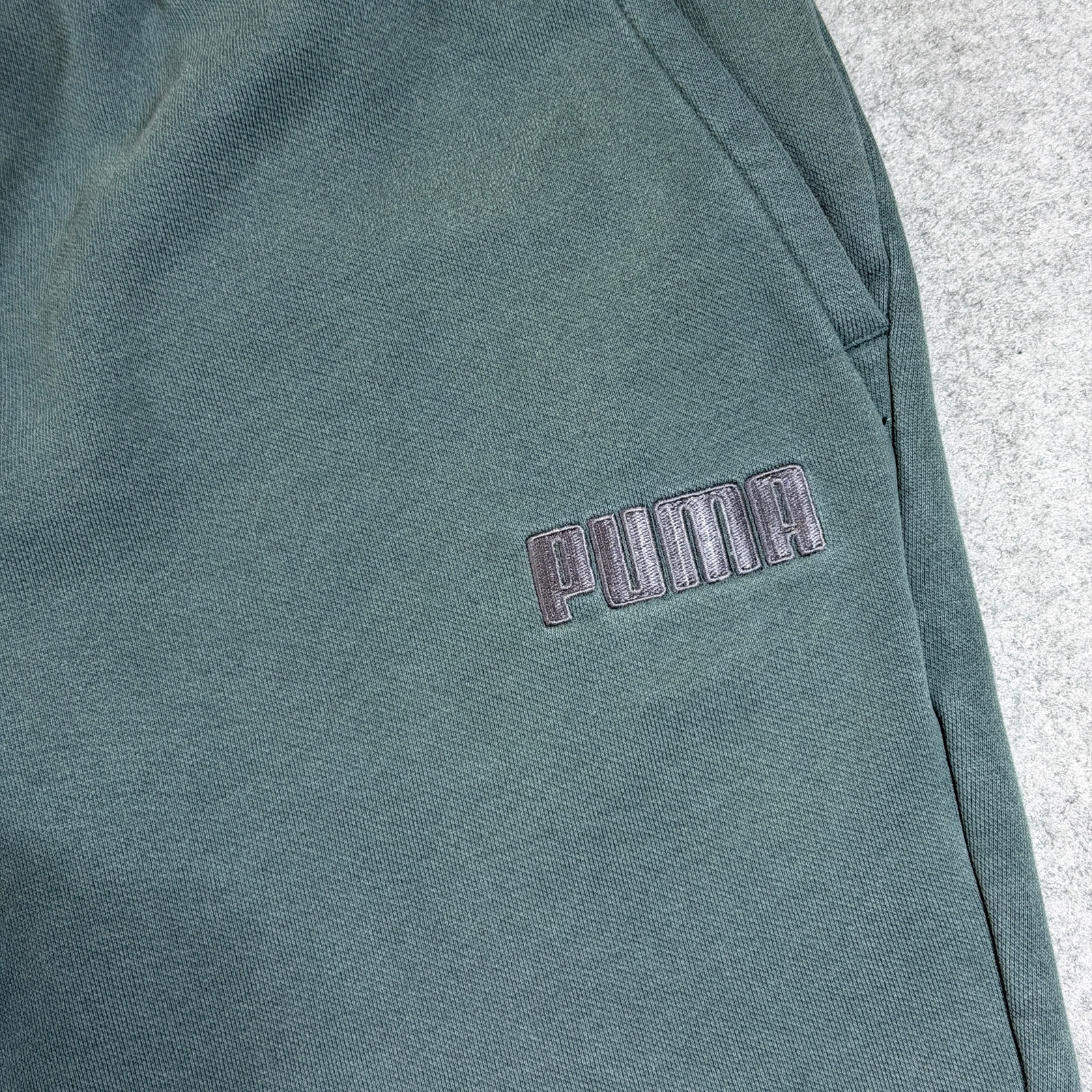Puma Joggers Mens L Green Tapered Drawstring Cuffed Athletic Training Sweatpants thumbnail 10