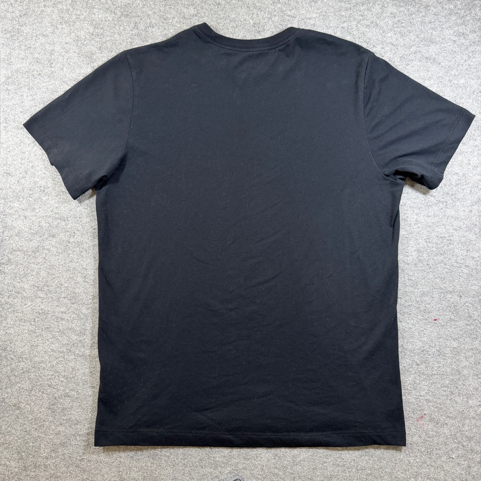 Nike T Shirt Mens L Black Center Swoosh Graphic Logo Crewneck Cotton Casual Tee thumbnail 2