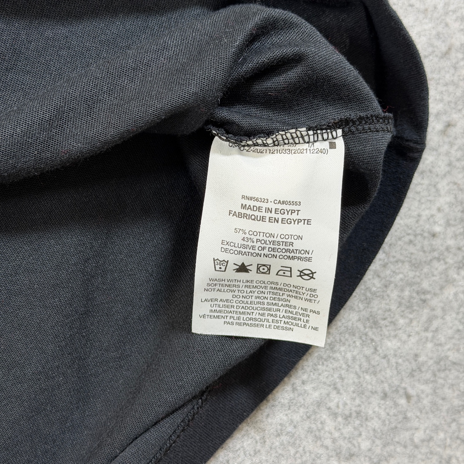 Nike T Shirt Mens L Black Center Swoosh Graphic Logo Crewneck Cotton Casual Tee thumbnail 7