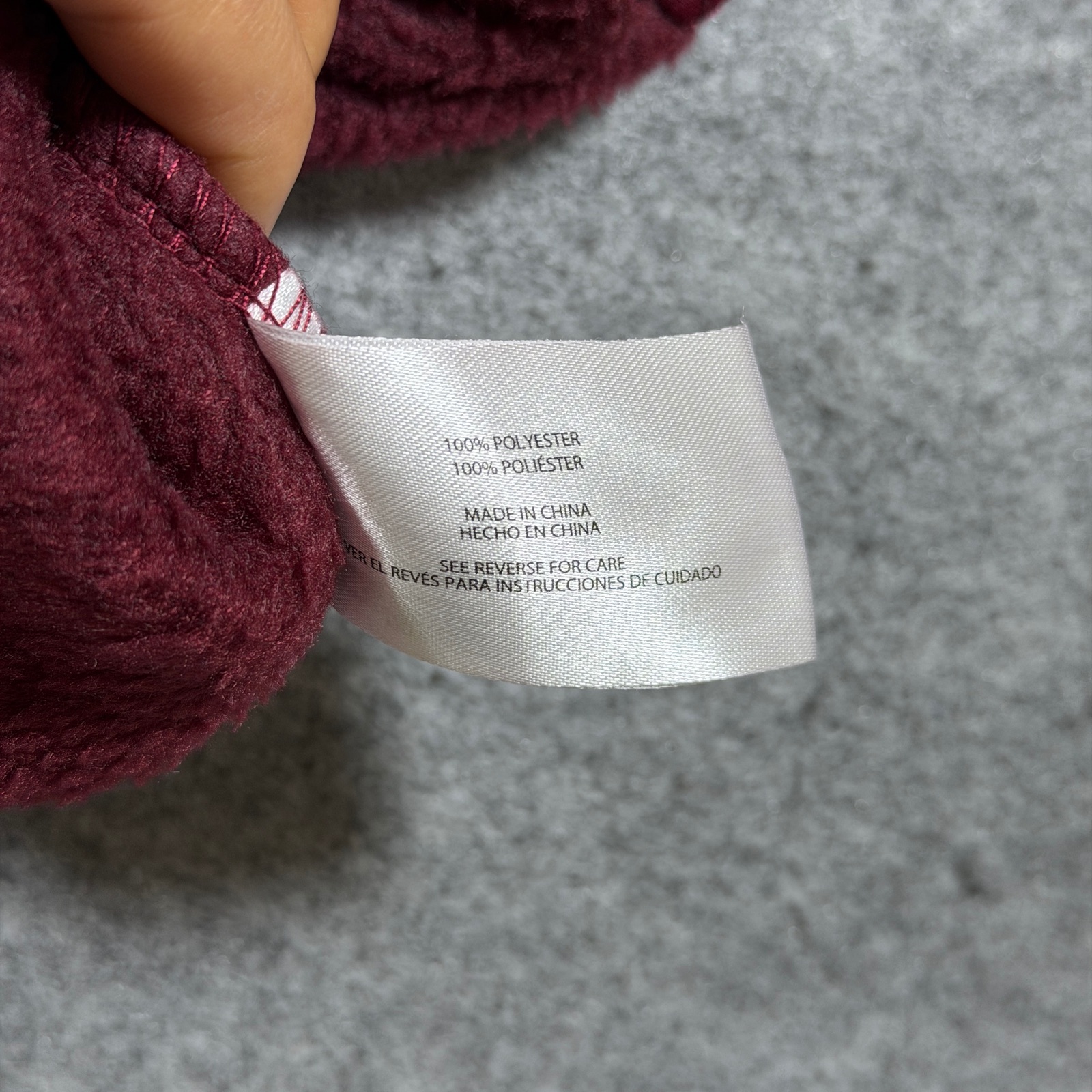 Eddie Bauer Fleece Jacket Womens XXL Burgundy Quilted Full Zip Outdoor Sherpa thumbnail 12