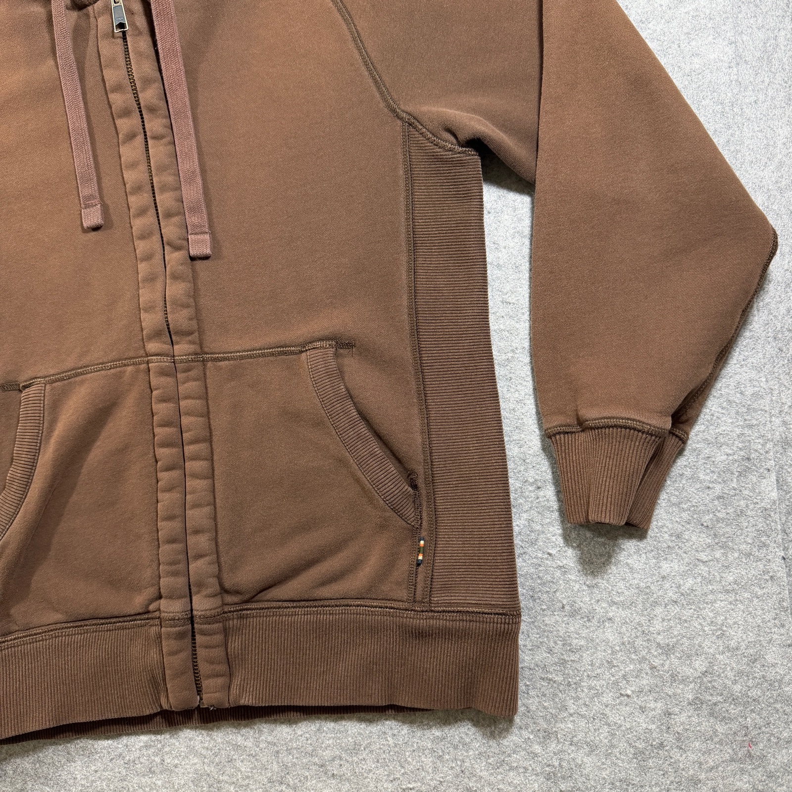 Eddie Bauer Full Zip Hoodie Mens S Brown Knit Fleece Hooded Heavyweight Outdoor thumbnail 9