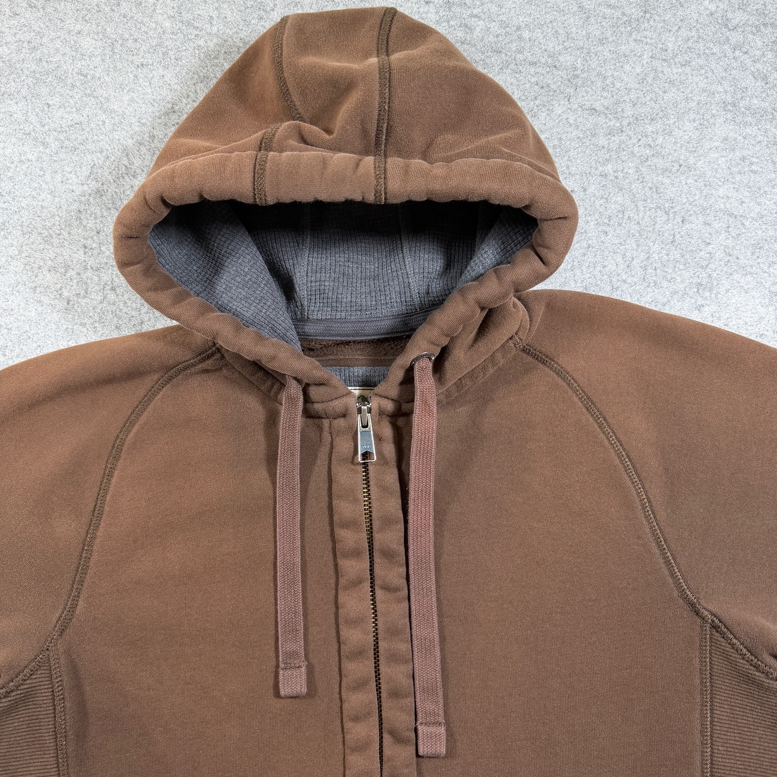 Eddie Bauer Full Zip Hoodie Mens S Brown Knit Fleece Hooded Heavyweight Outdoor thumbnail 10
