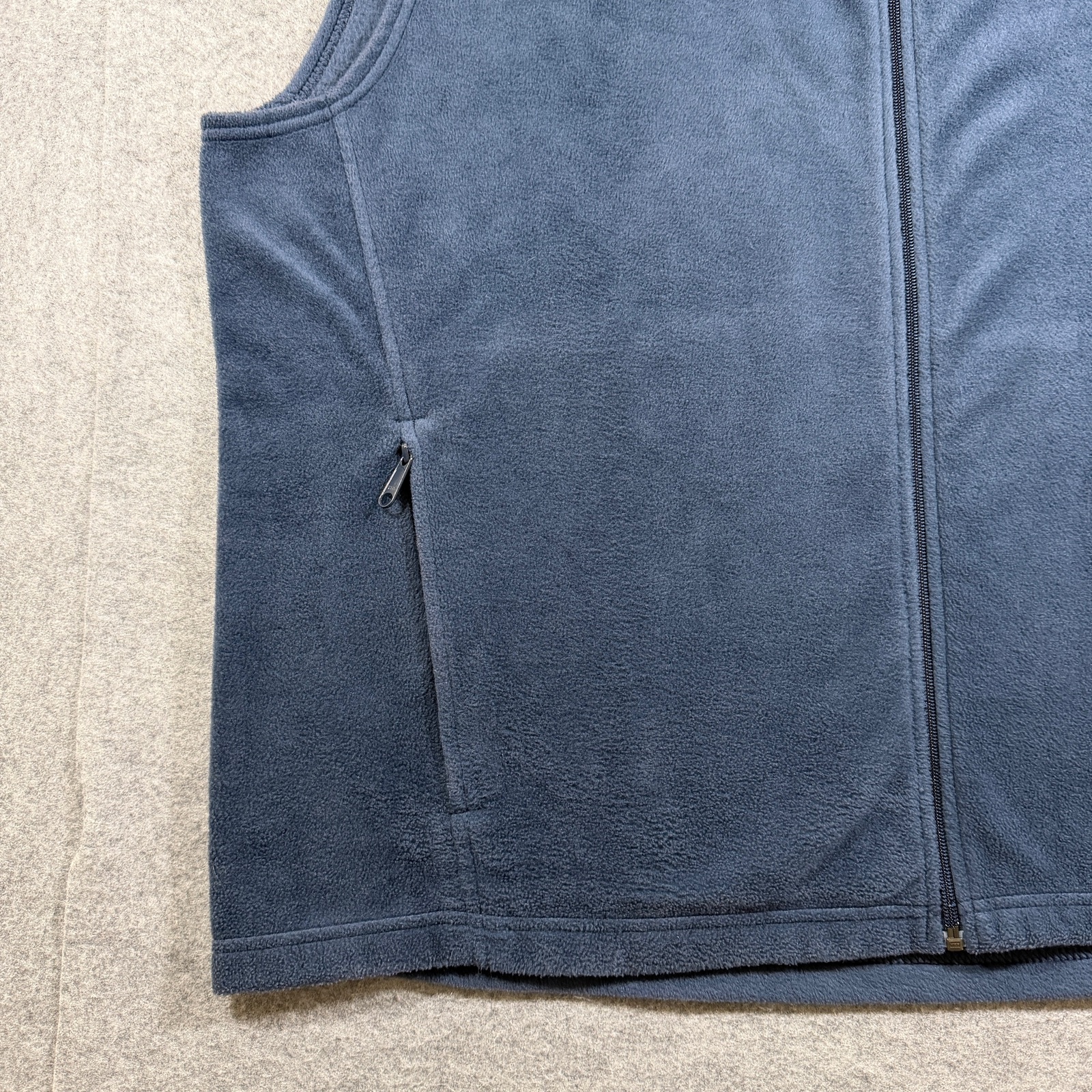 Columbia Steens Mountain Fleece Vest Mens XXL Navy Full Zip Outdoor Hiking thumbnail 5