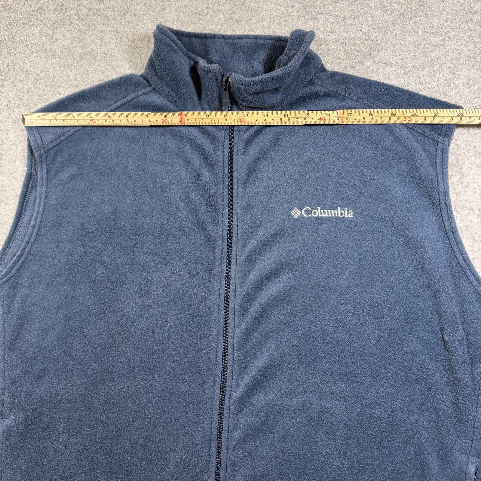 Columbia Steens Mountain Fleece Vest Mens XXL Navy Full Zip Outdoor Hiking thumbnail 8