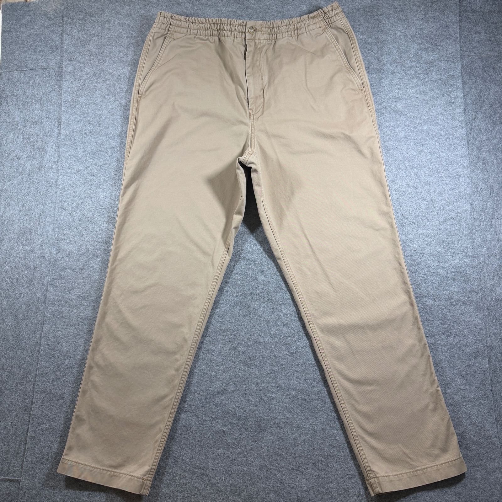 Polo Ralph Lauren Pants Mens XL Khaki Classic Fit Stretch Prepster Chino Casual thumbnail 2