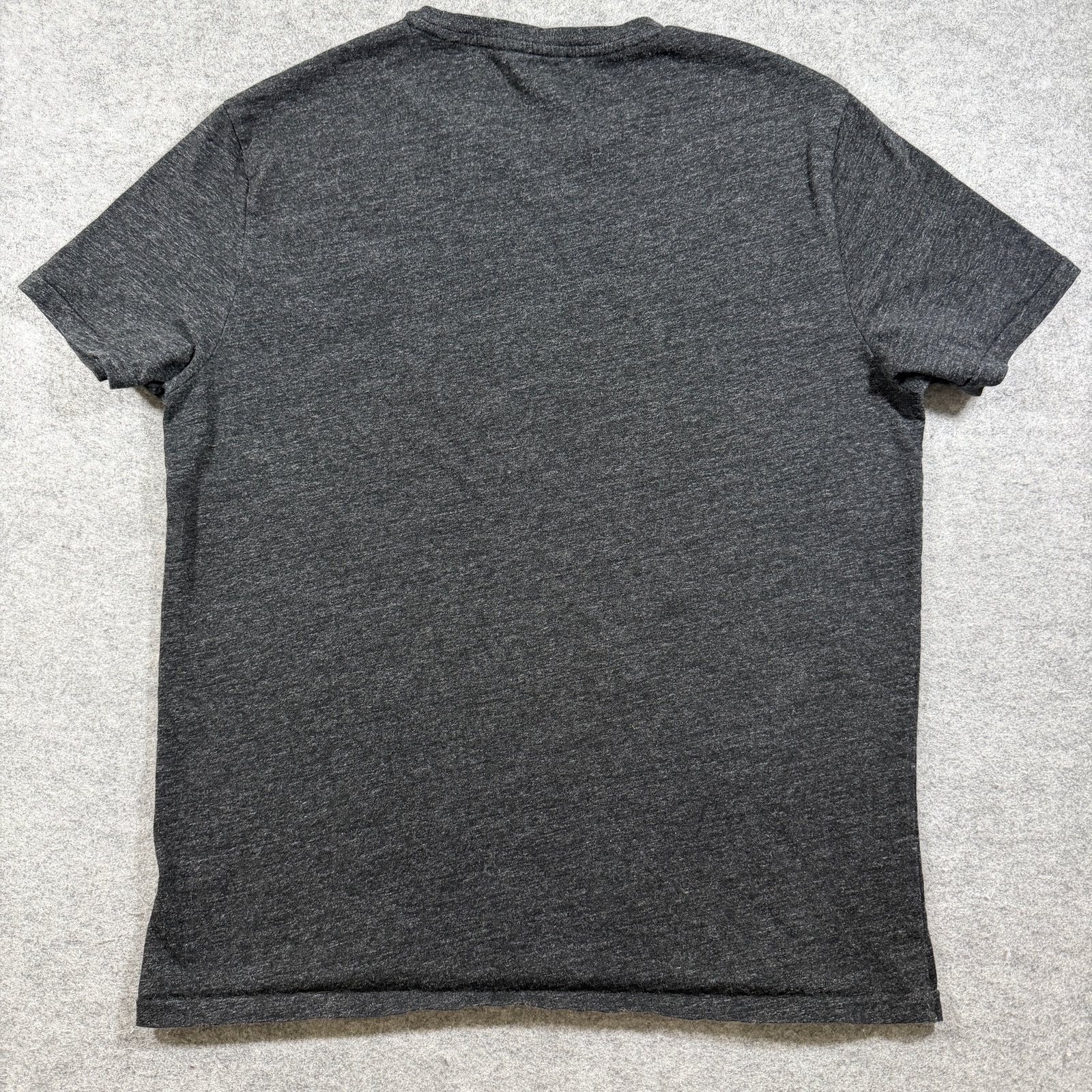 Polo Ralph Lauren T Shirt Mens L Charcoal Gray Custom Fit Pony Logo Crewneck thumbnail 2