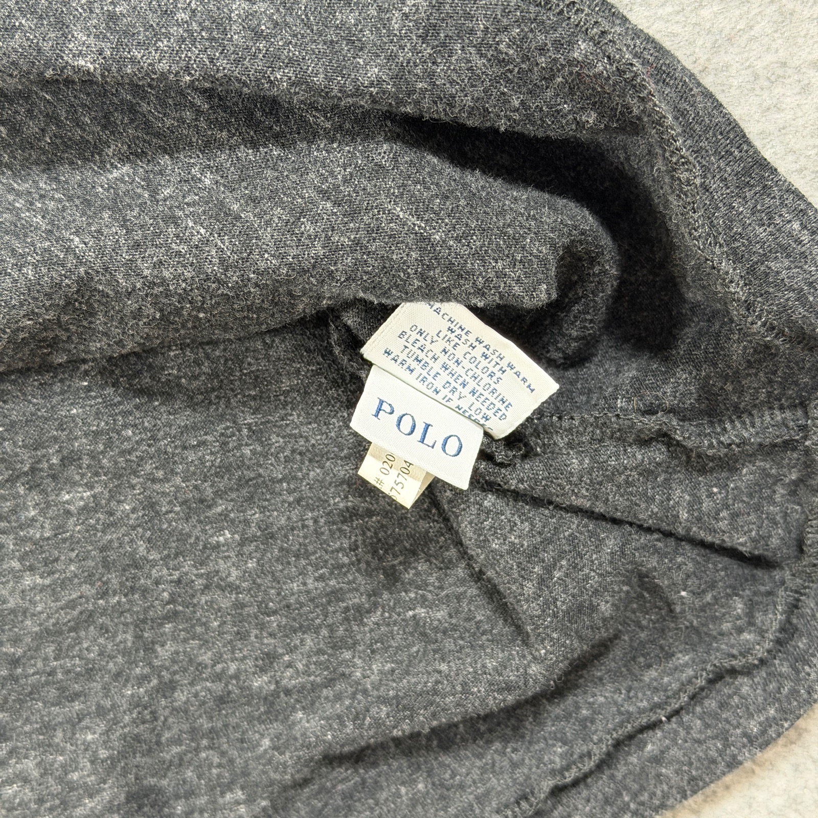 Polo Ralph Lauren T Shirt Mens L Charcoal Gray Custom Fit Pony Logo Crewneck thumbnail 10