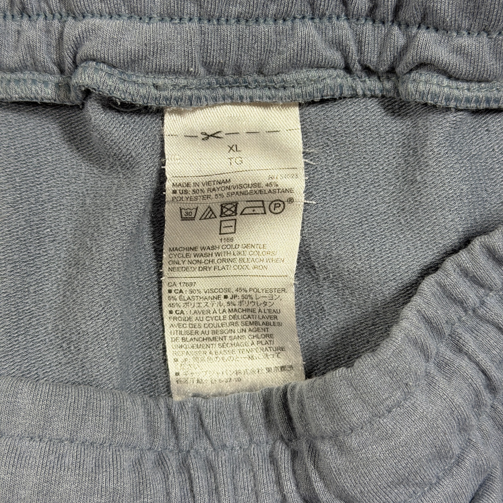 Banana Republic Joggers Womens XL Slate Blue Drawstring Lounge Pants Athleisure thumbnail 9