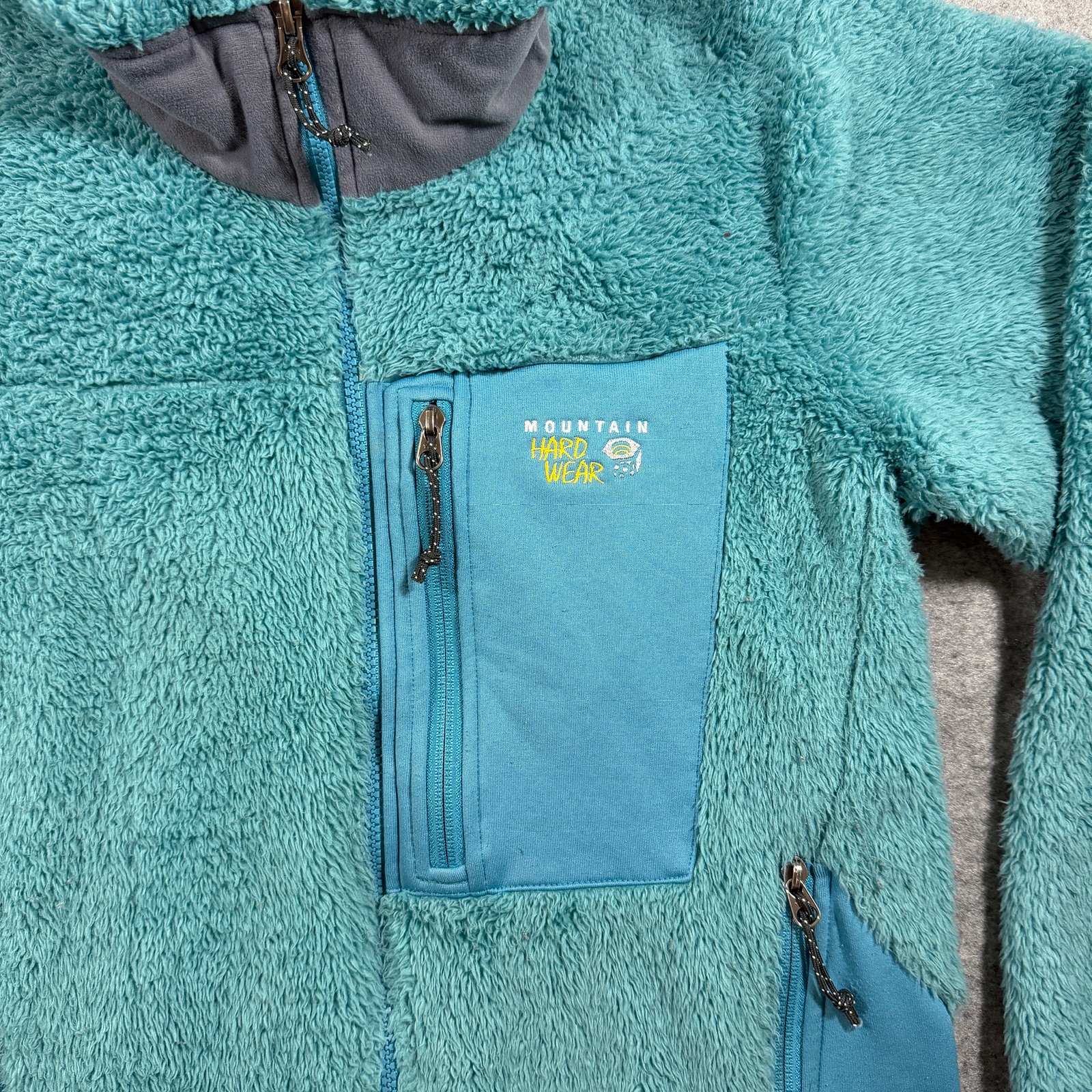 Mountain Hardwear Fleece Jacket Womens M Teal High Pile Zip Pockets Outdoor thumbnail 4