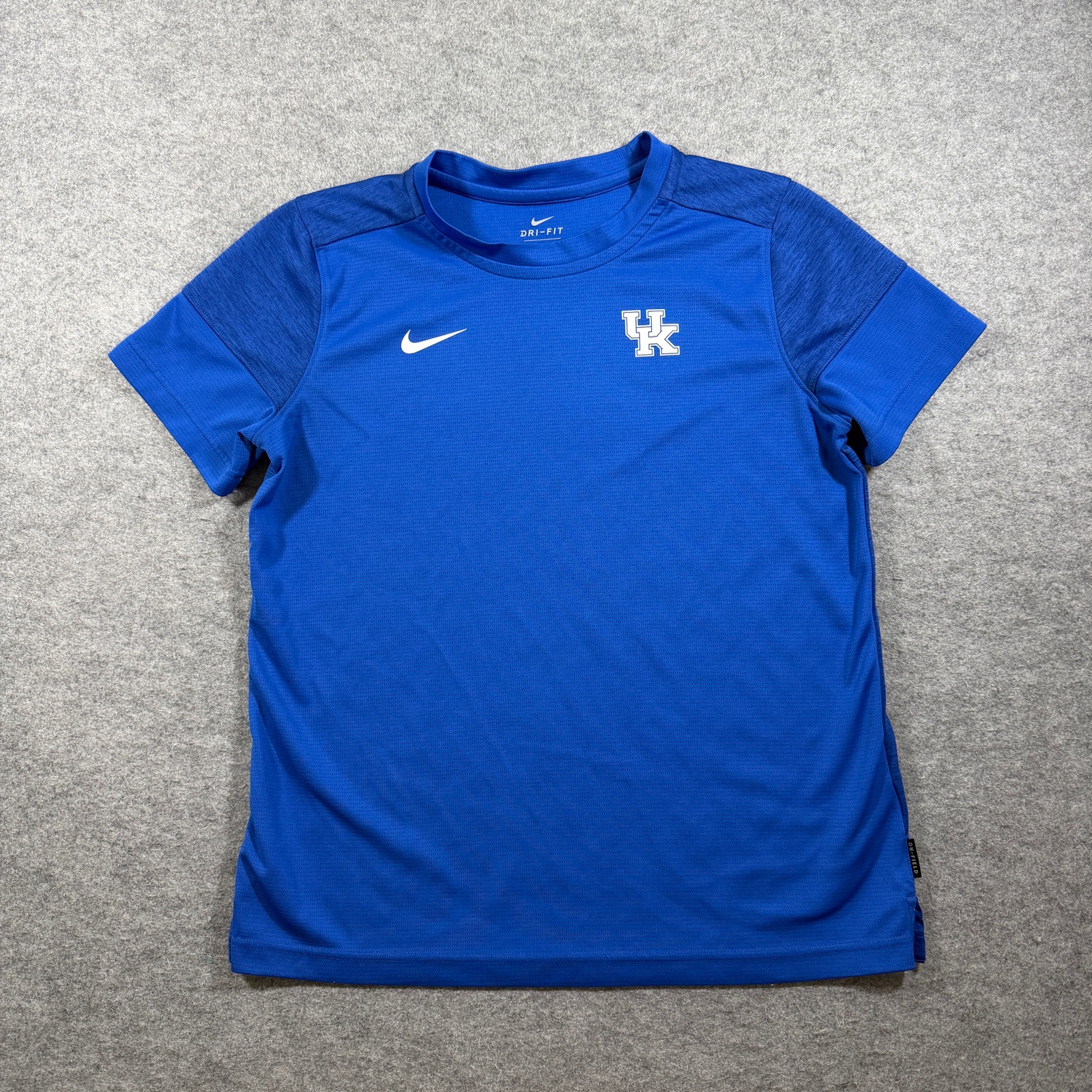 Nike Dri-Fit NCAA T-Shirt Mens M Blue Kentucky Wildcats Running Moisture Wicking