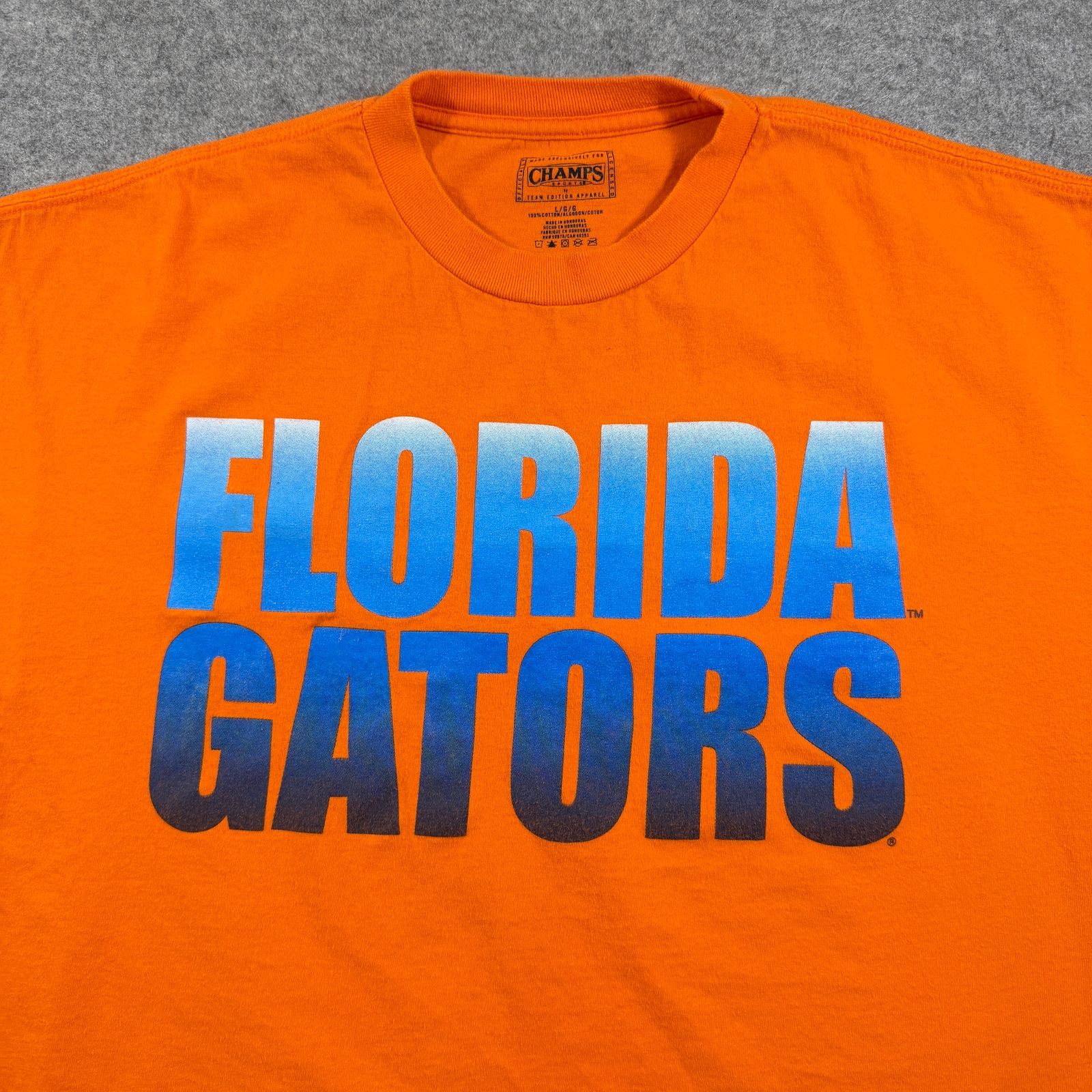 Champs Sports Florida Gators T Shirt Mens L Orange Graphic Boxy Crew Neck NCAA thumbnail 3
