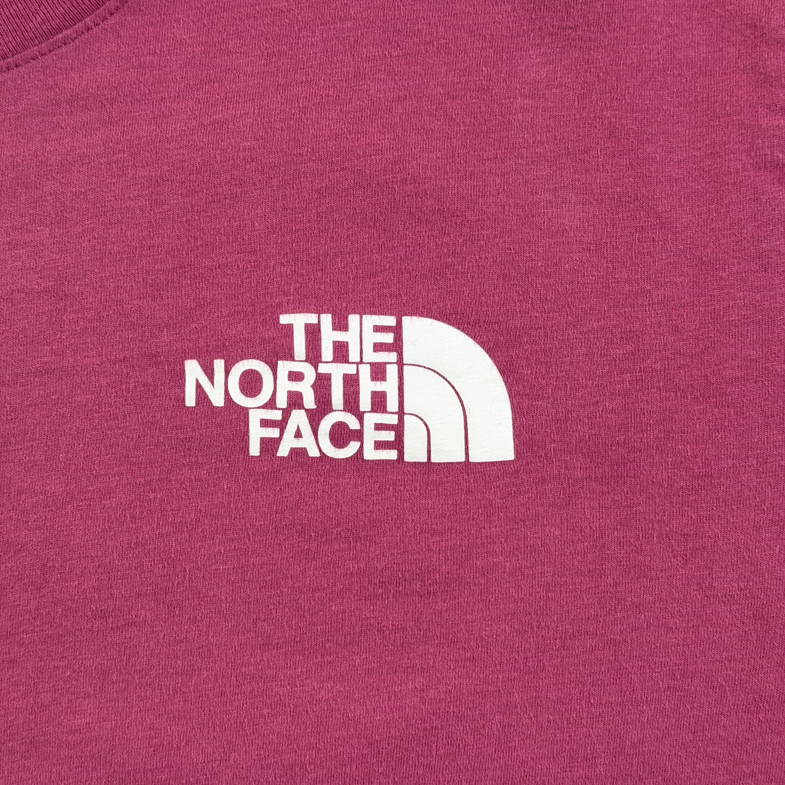 The North Face Long Sleeve T Shirt Mens L Pink Box Logo Never Stop Exploring thumbnail 4