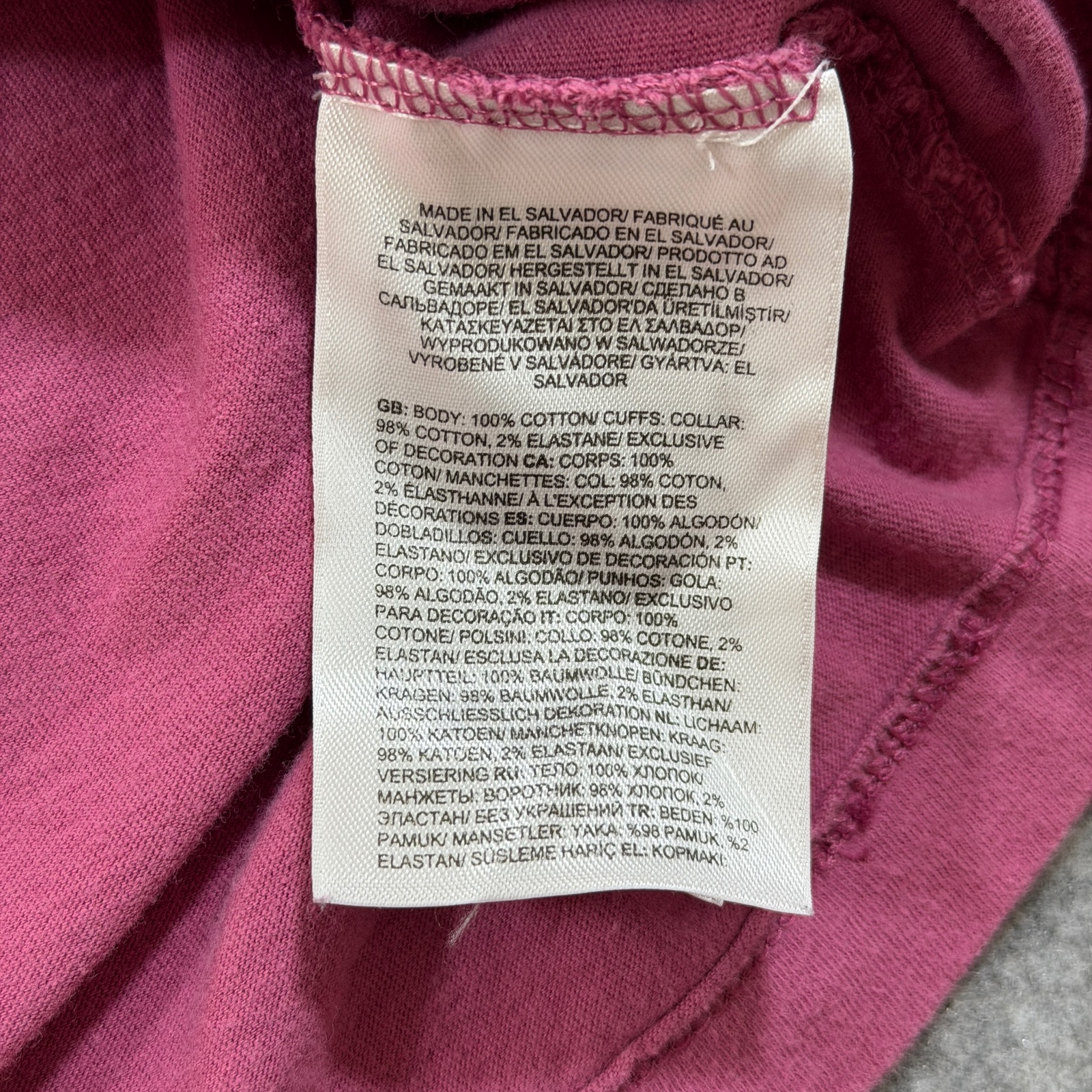 The North Face Long Sleeve T Shirt Mens L Pink Box Logo Never Stop Exploring thumbnail 10