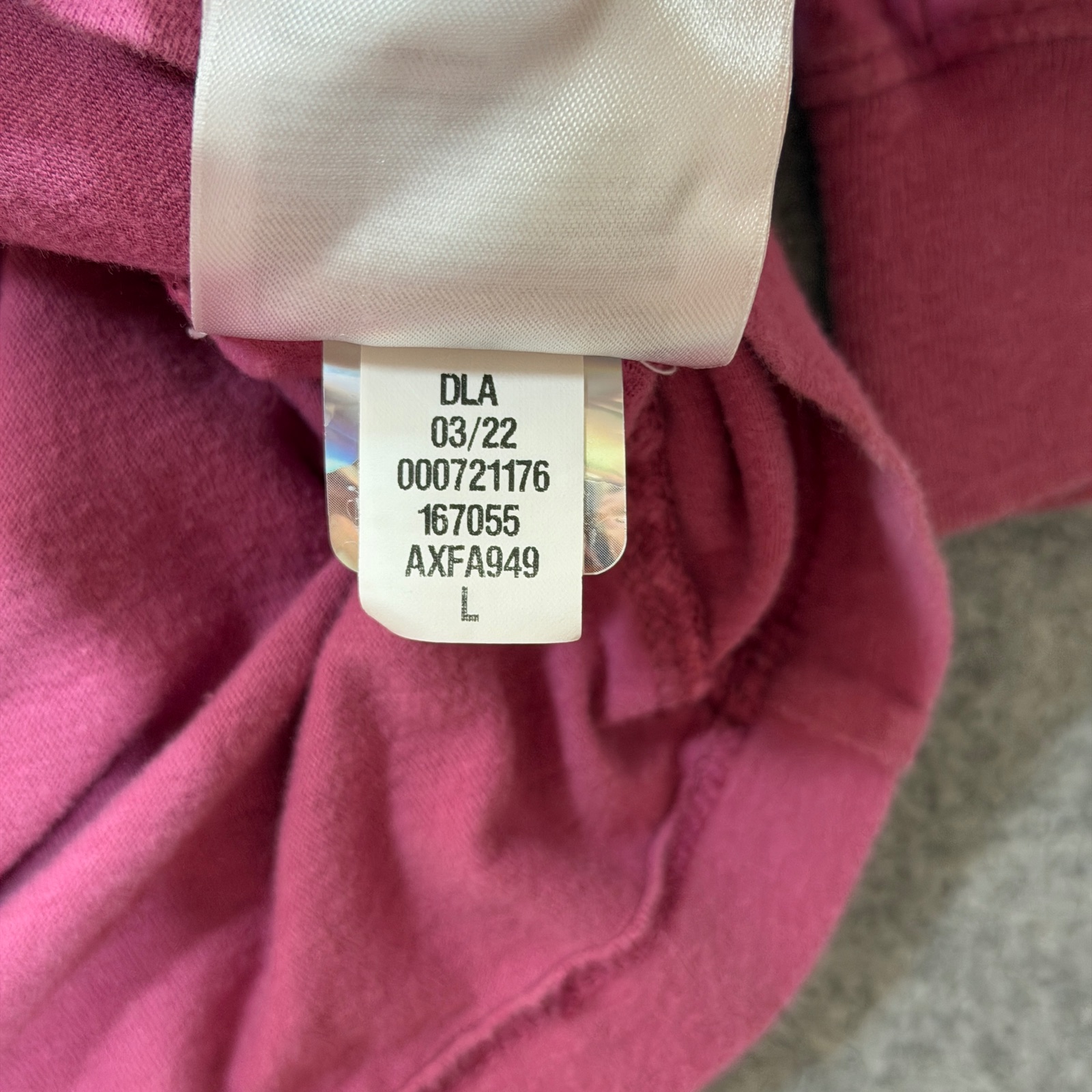 The North Face Long Sleeve T Shirt Mens L Pink Box Logo Never Stop Exploring thumbnail 11