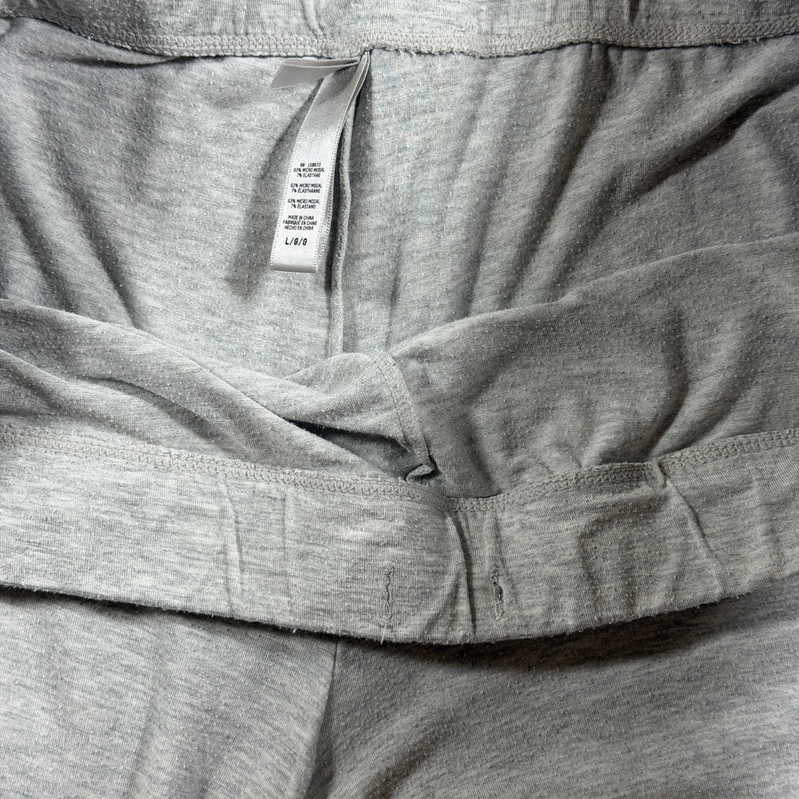 SKIMS Lounge Pants Womens L Heather Gray Relaxed Fit Soft Stretch Casual Leisure thumbnail 10