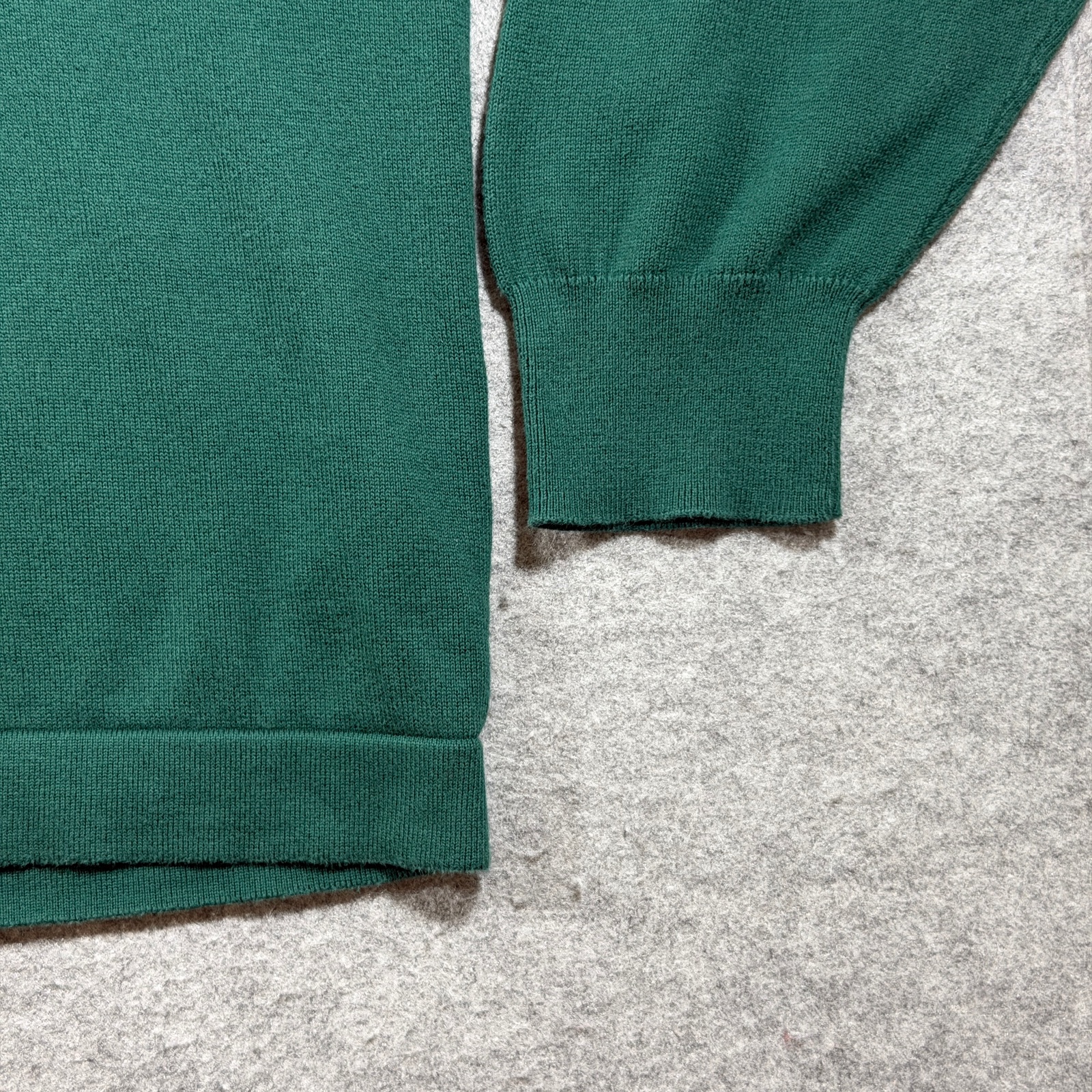 J. Crew Sweater Mens XL Green Crew Neck Cotton Knit Pullover Preppy Casual thumbnail 4