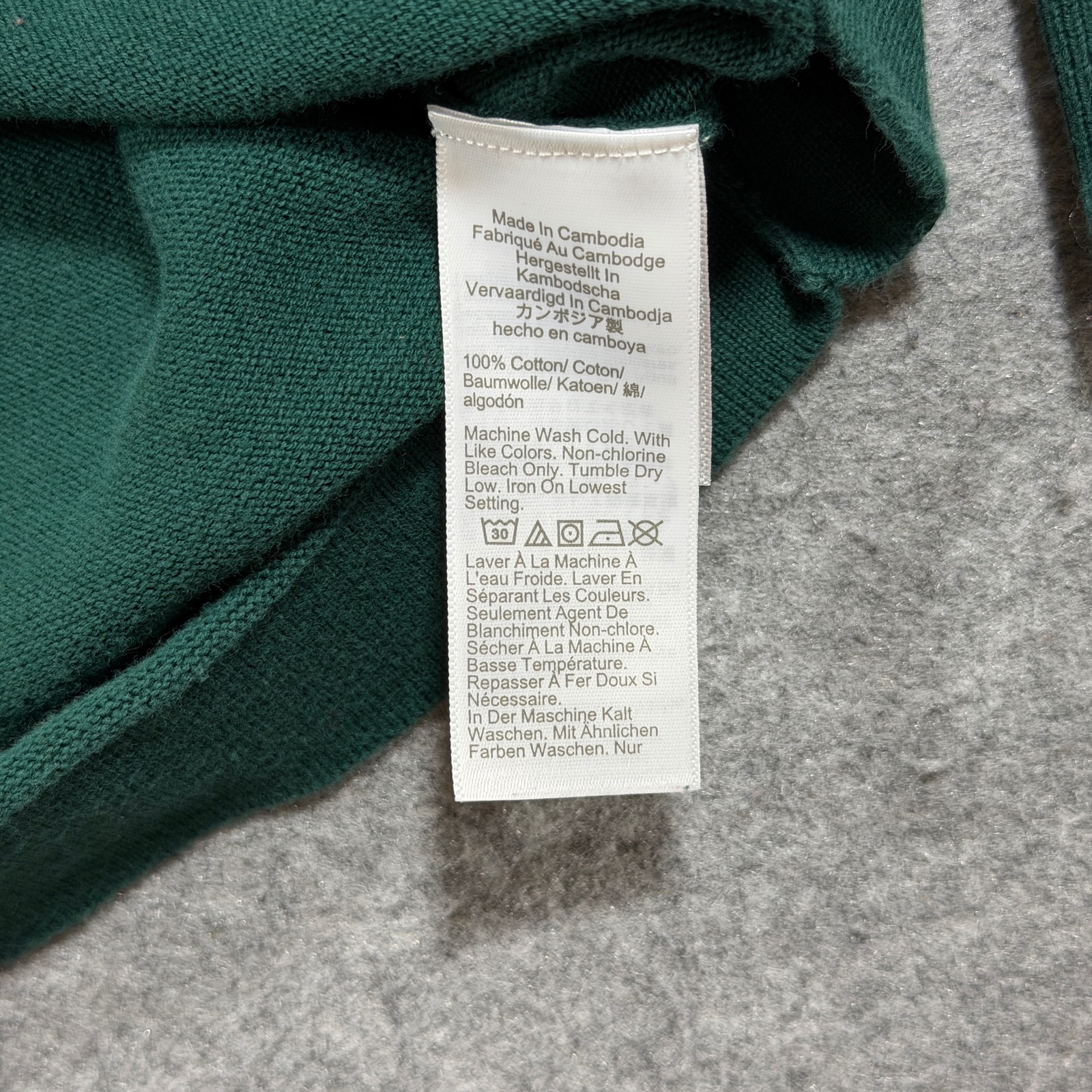 J. Crew Sweater Mens XL Green Crew Neck Cotton Knit Pullover Preppy Casual thumbnail 10