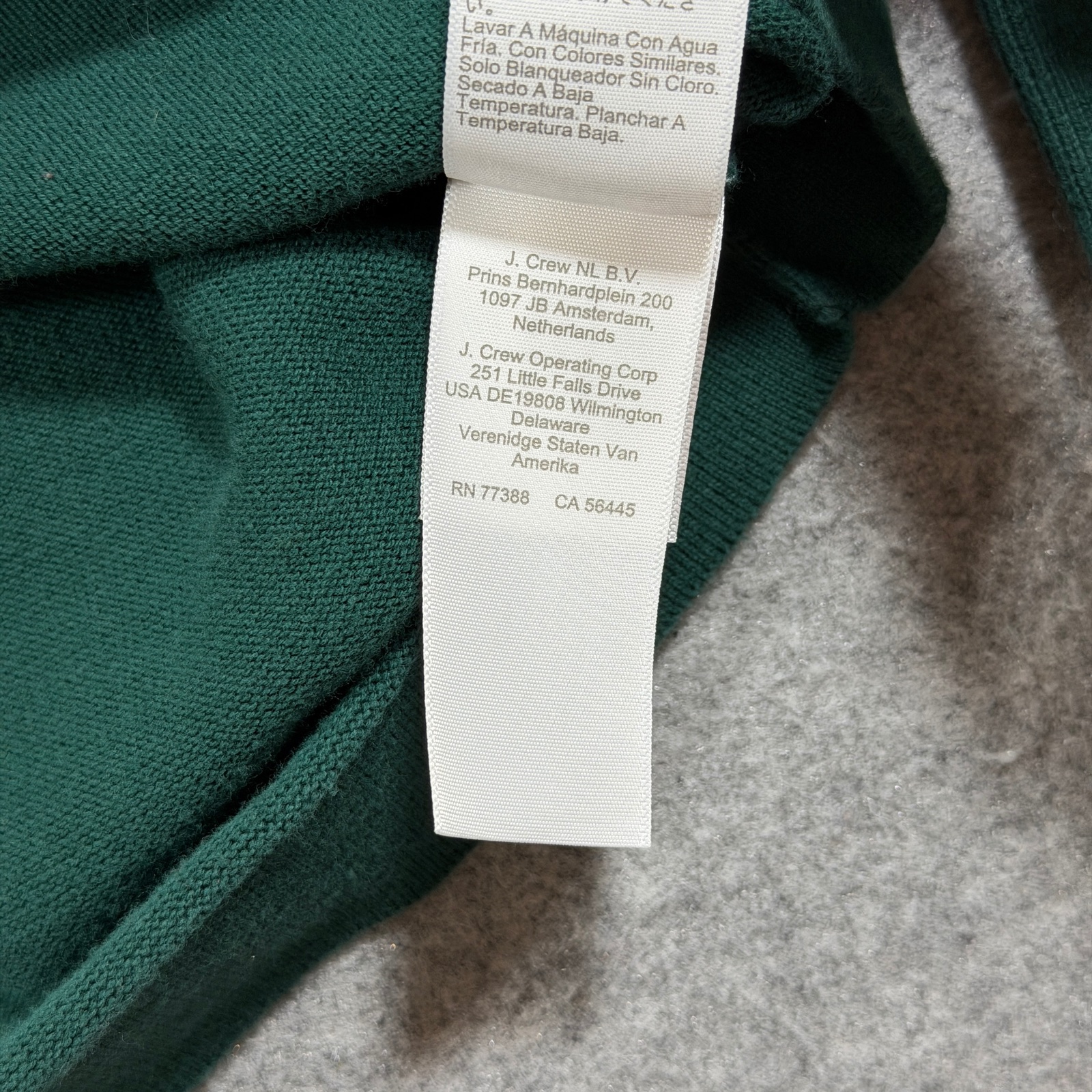 J. Crew Sweater Mens XL Green Crew Neck Cotton Knit Pullover Preppy Casual thumbnail 11