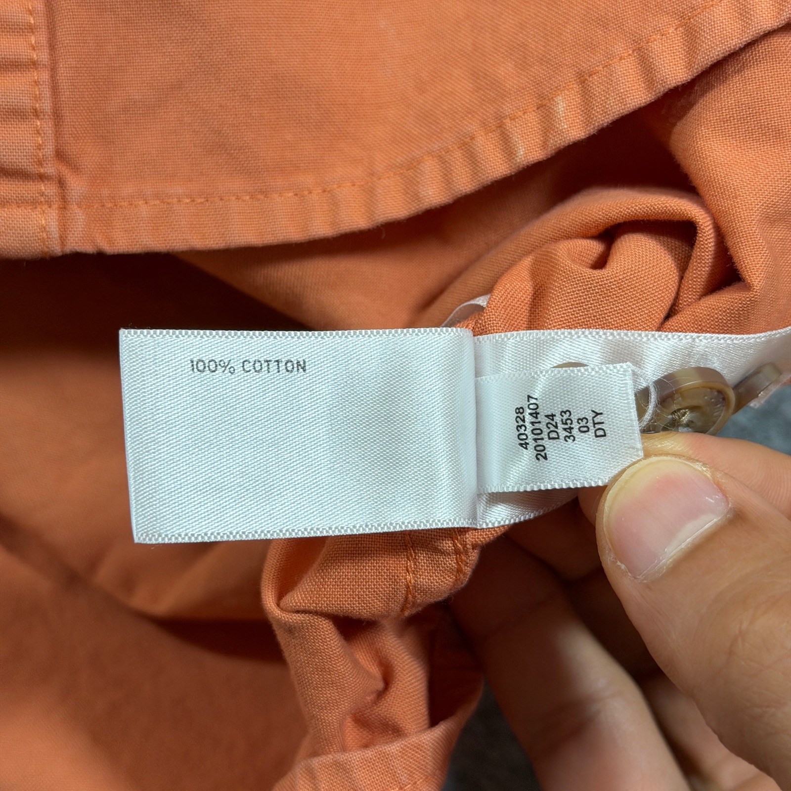 Duluth Trading Co Fireman Shirt Mens L Orange Button Up Workwear Utility Pockets thumbnail 10