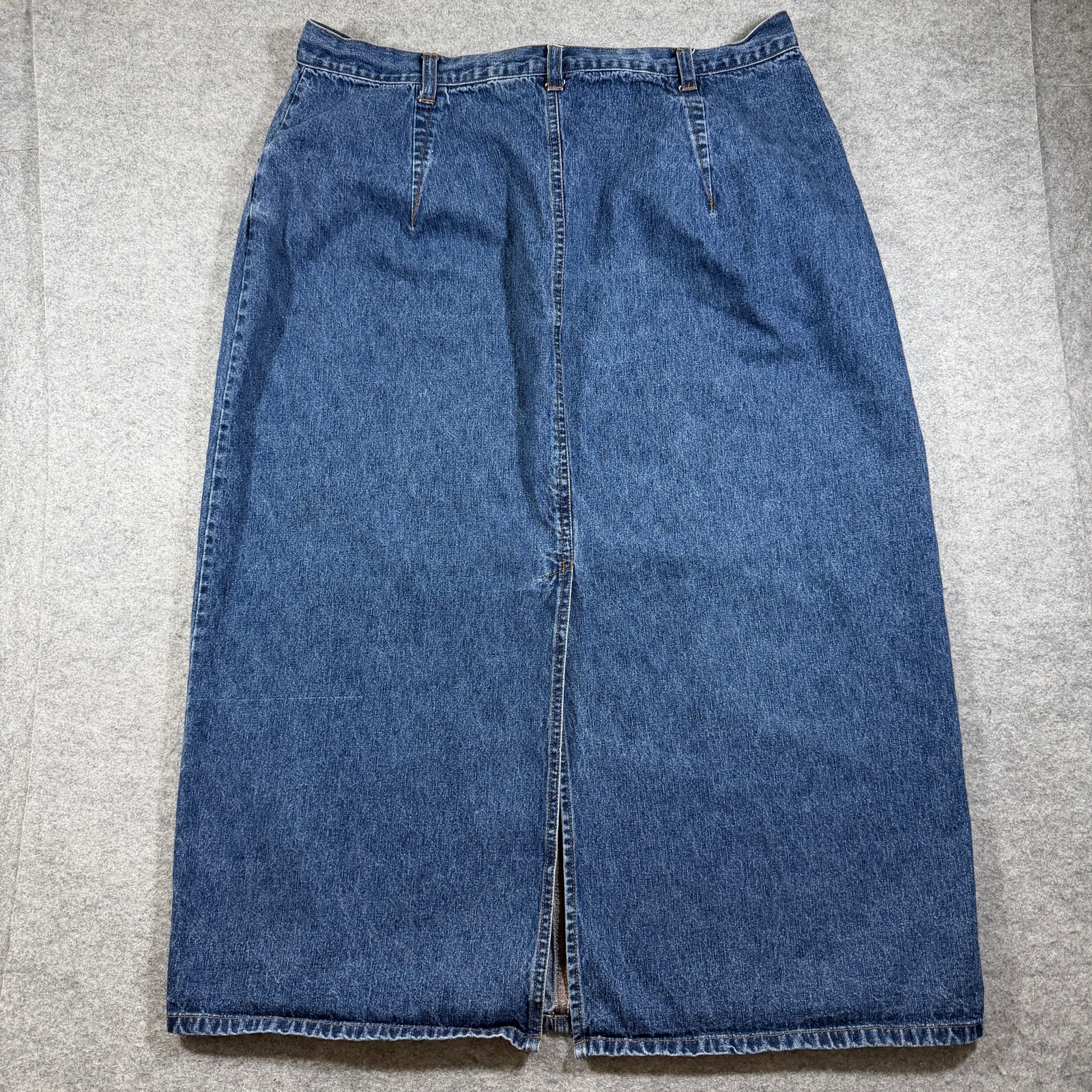 Vintage Bill Blass Jeans Denim Skirt Womens 20W Blue A-Line Five Pocket Casual thumbnail 2