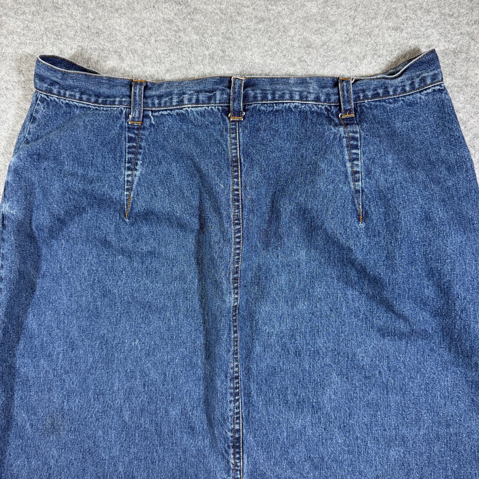 Vintage Bill Blass Jeans Denim Skirt Womens 20W Blue A-Line Five Pocket Casual thumbnail 4