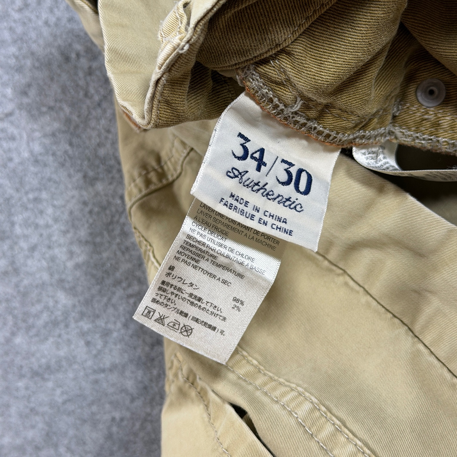 Tommy Bahama Pants Mens 34x30 Khaki Straight Leg Five Pocket Marlin Casual thumbnail 11