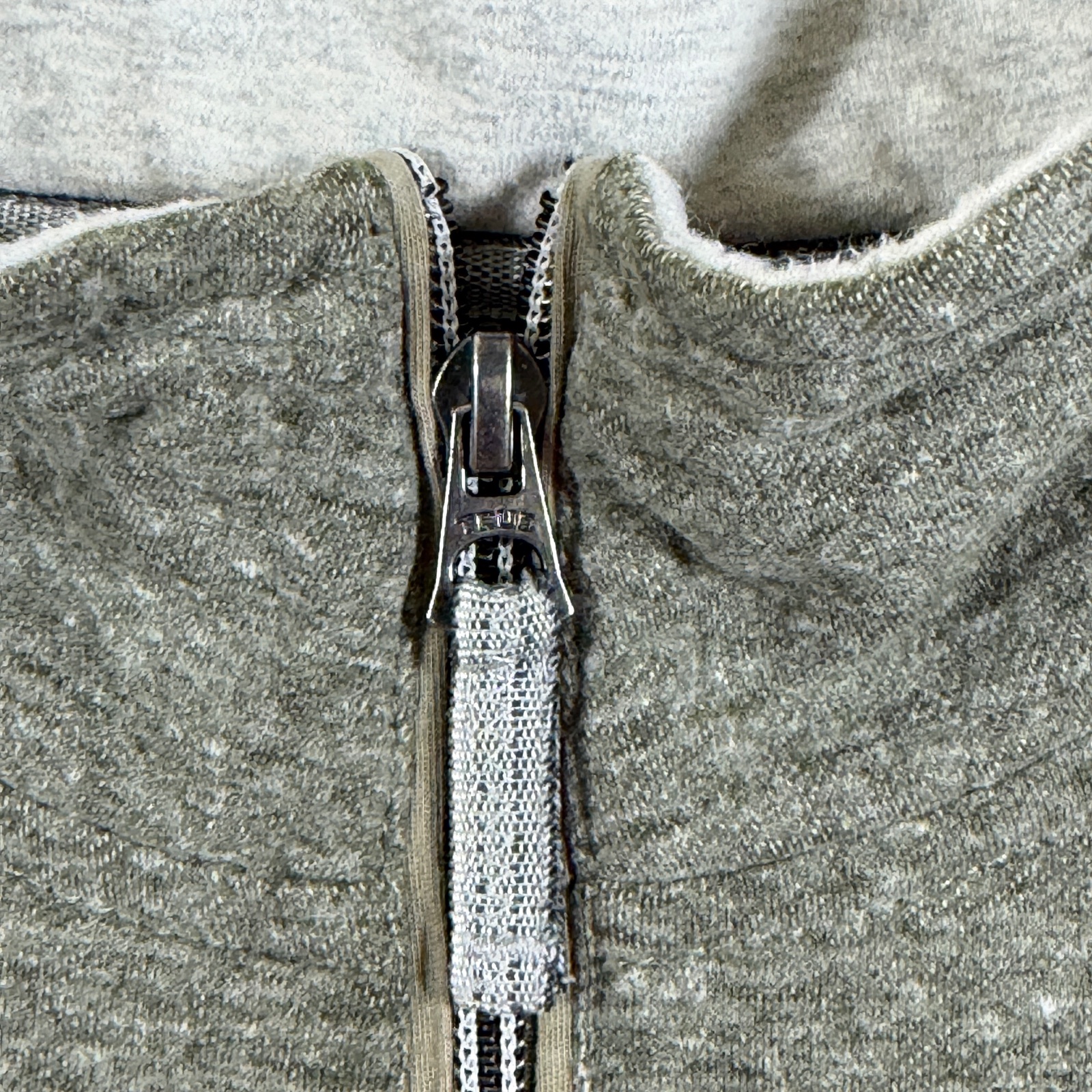 True Grit Quarter Zip Pullover Mens XXL Olive Green Heather Relaxed Casual thumbnail 4