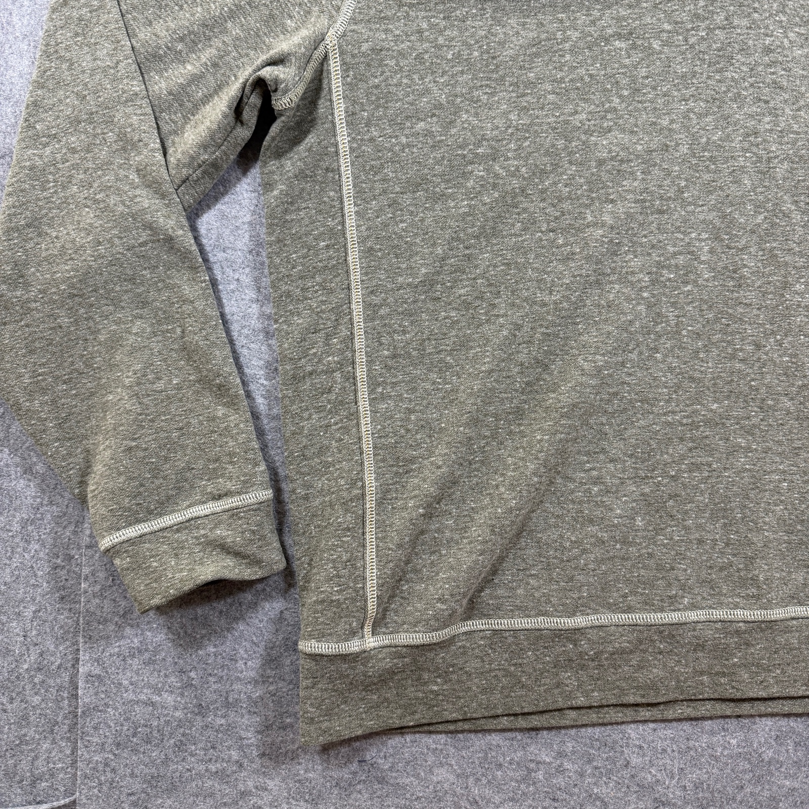 True Grit Quarter Zip Pullover Mens XXL Olive Green Heather Relaxed Casual thumbnail 9