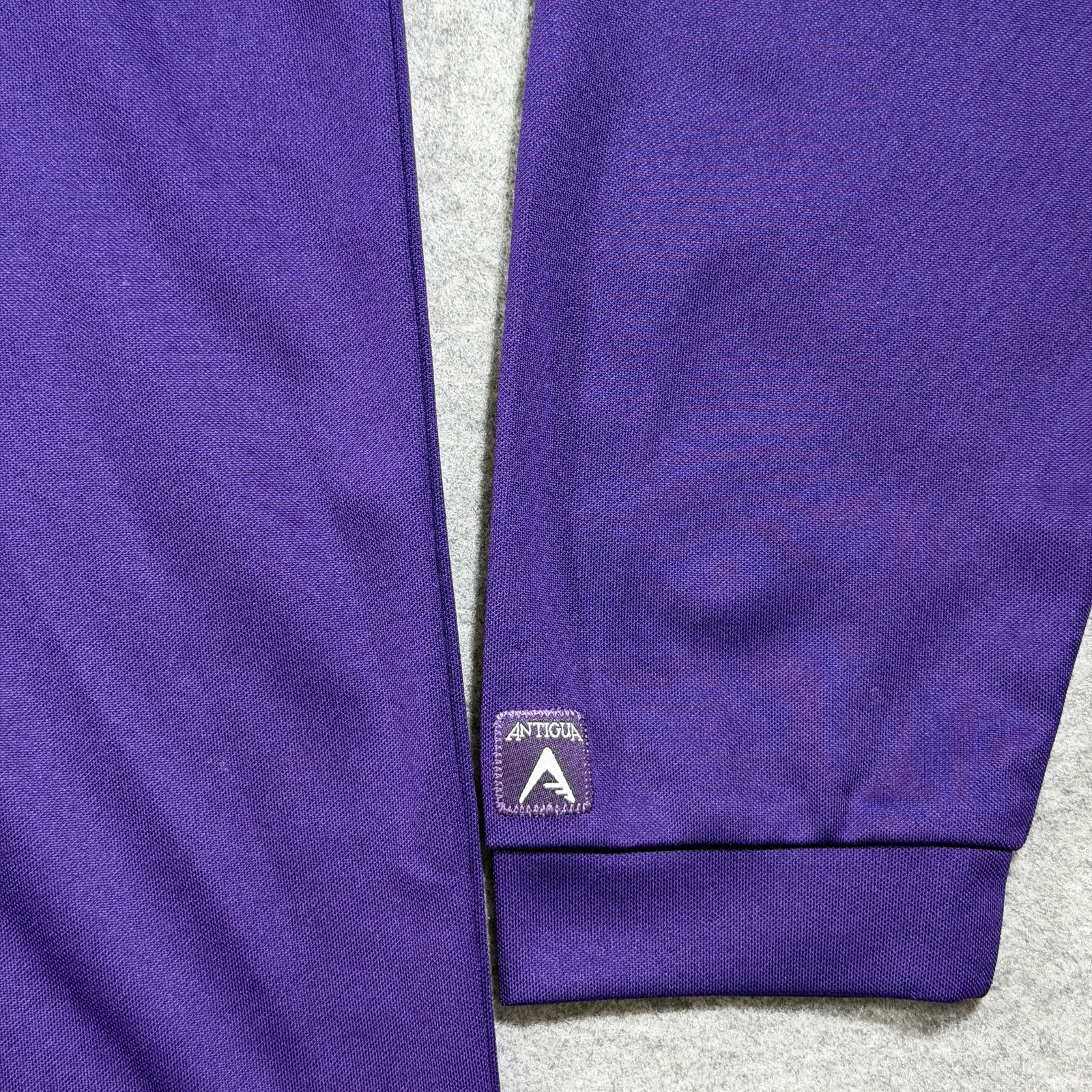 Antigua LSU Tigers Polo Mens L Purple Long Sleeve Moisture Wicking Golf Game Day thumbnail 5