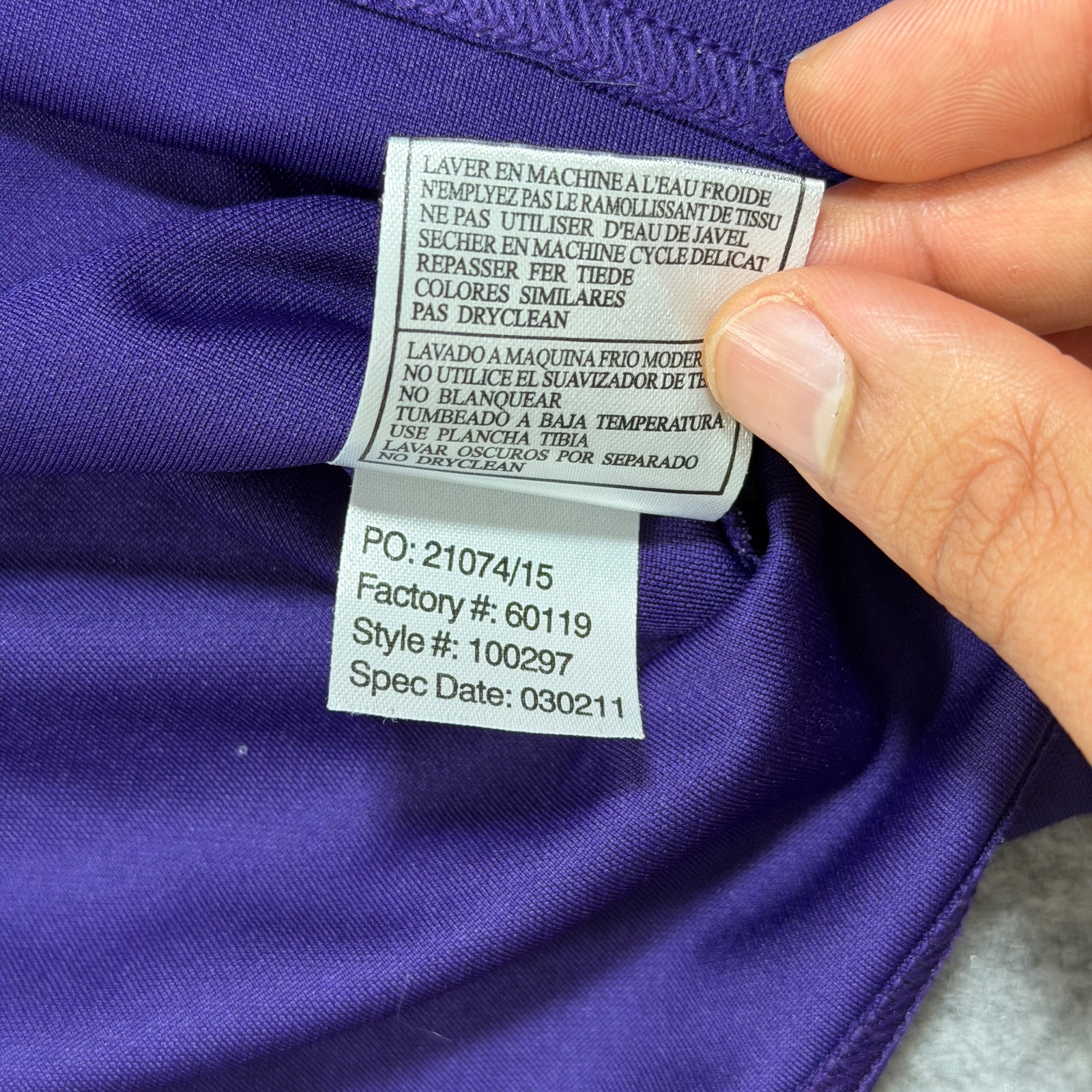 Antigua LSU Tigers Polo Mens L Purple Long Sleeve Moisture Wicking Golf Game Day thumbnail 10