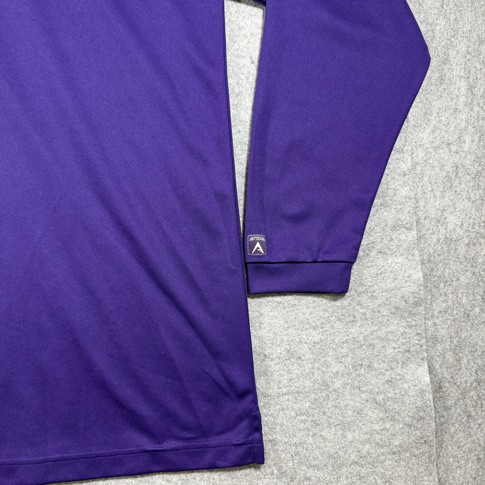 Antigua LSU Tigers Polo Mens L Purple Long Sleeve Moisture Wicking Golf Game Day thumbnail 11