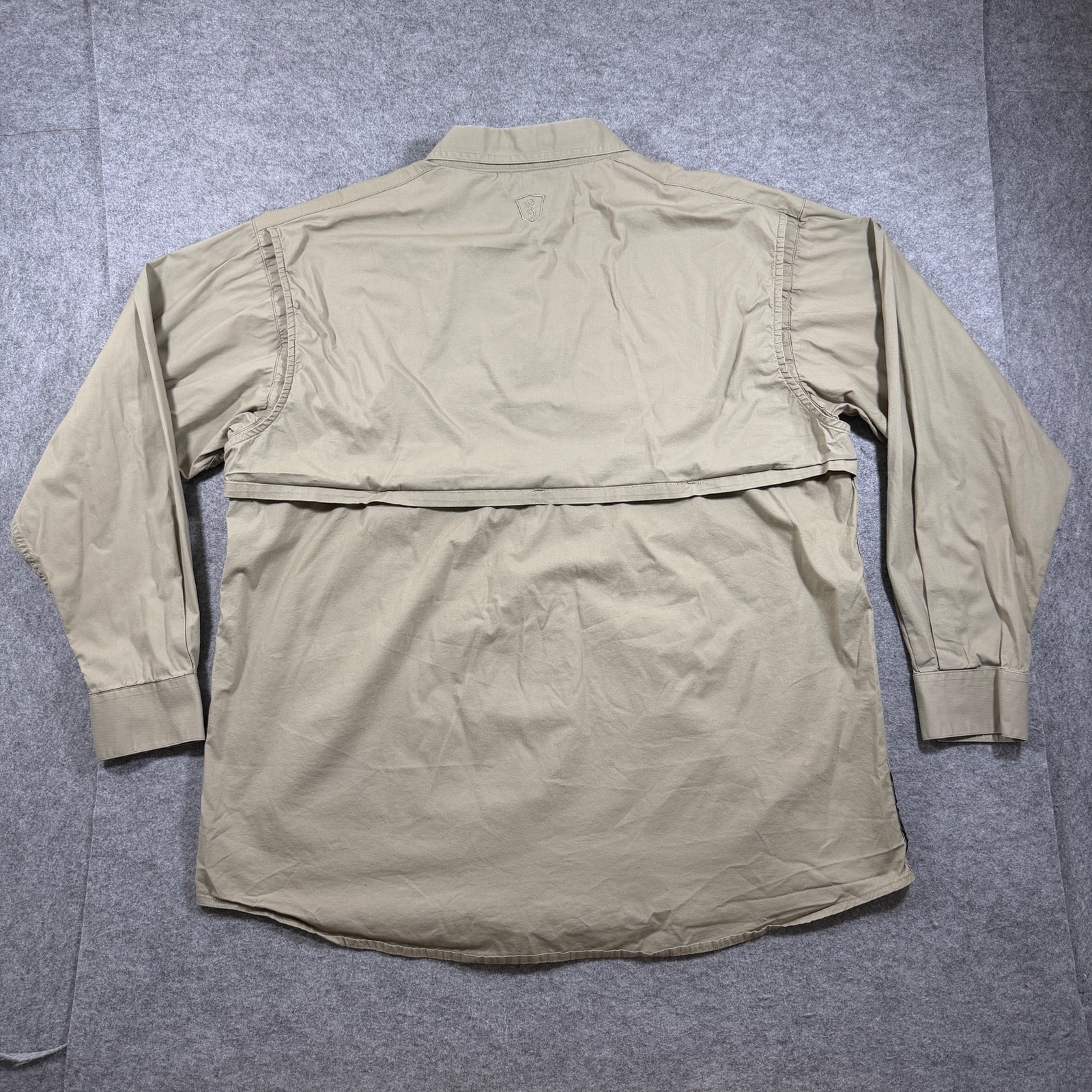Browning Black Label Tactical Shirt Mens XL Khaki Elbow Patches Chest Pockets thumbnail 2