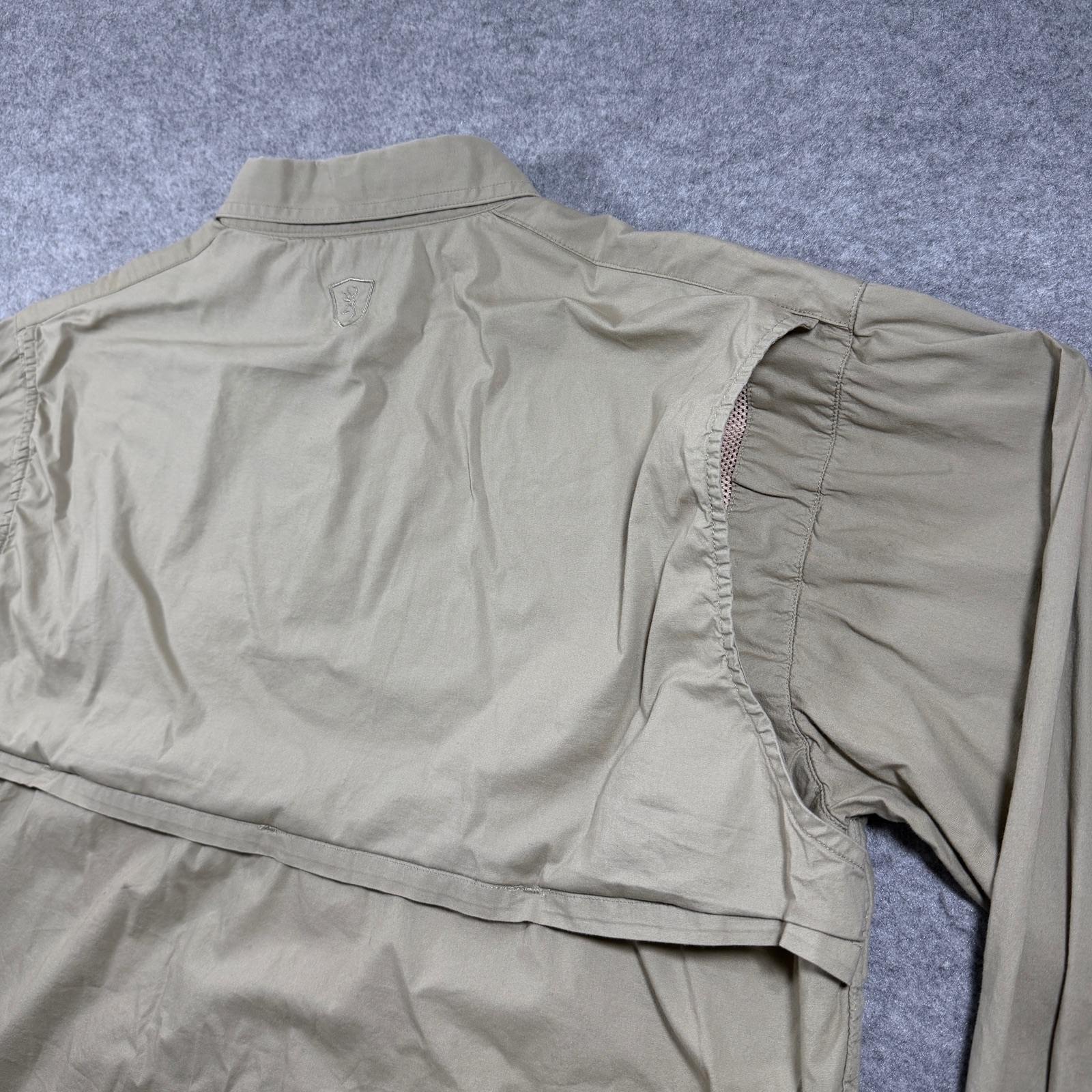 Browning Black Label Tactical Shirt Mens XL Khaki Elbow Patches Chest Pockets thumbnail 11