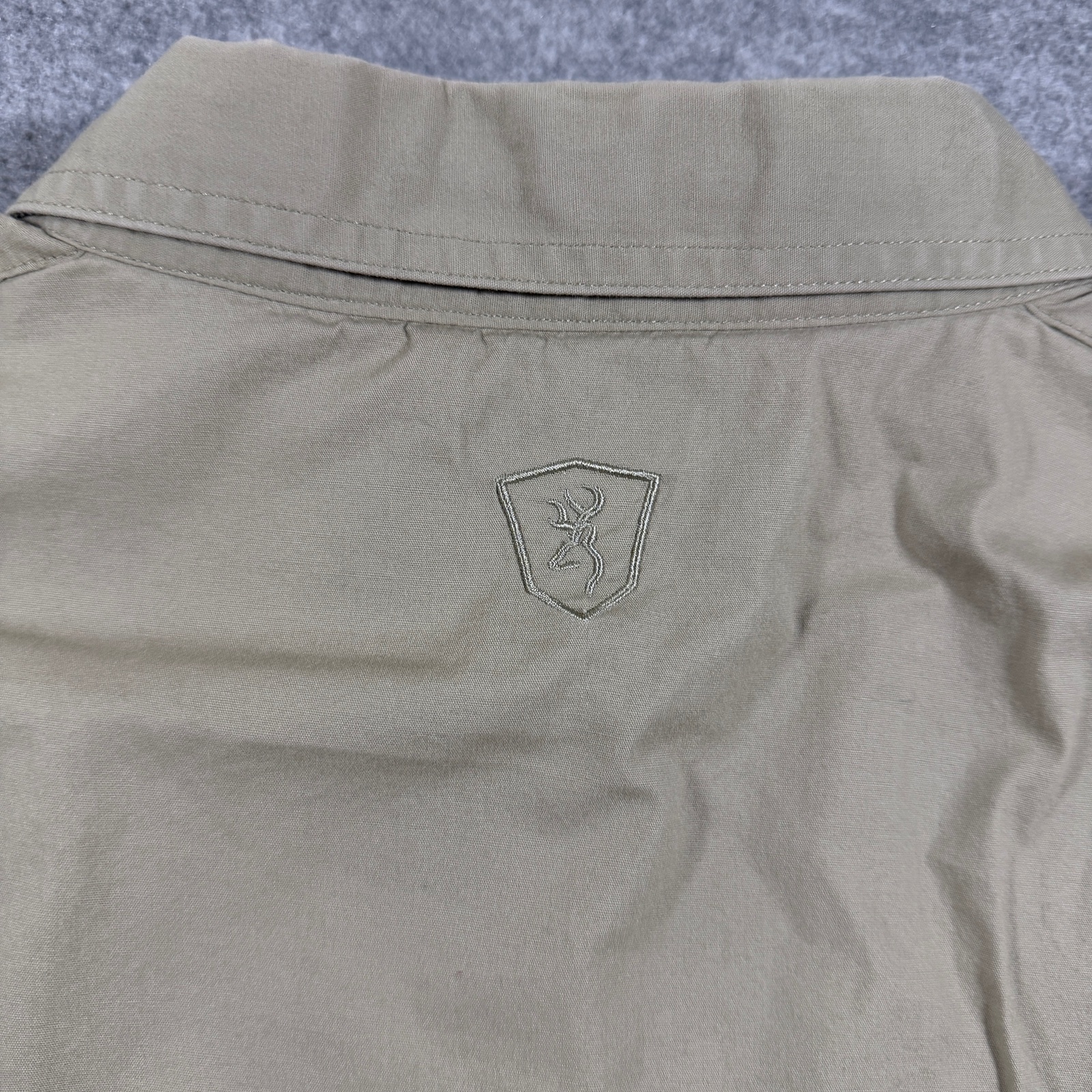 Browning Black Label Tactical Shirt Mens XL Khaki Elbow Patches Chest Pockets thumbnail 13