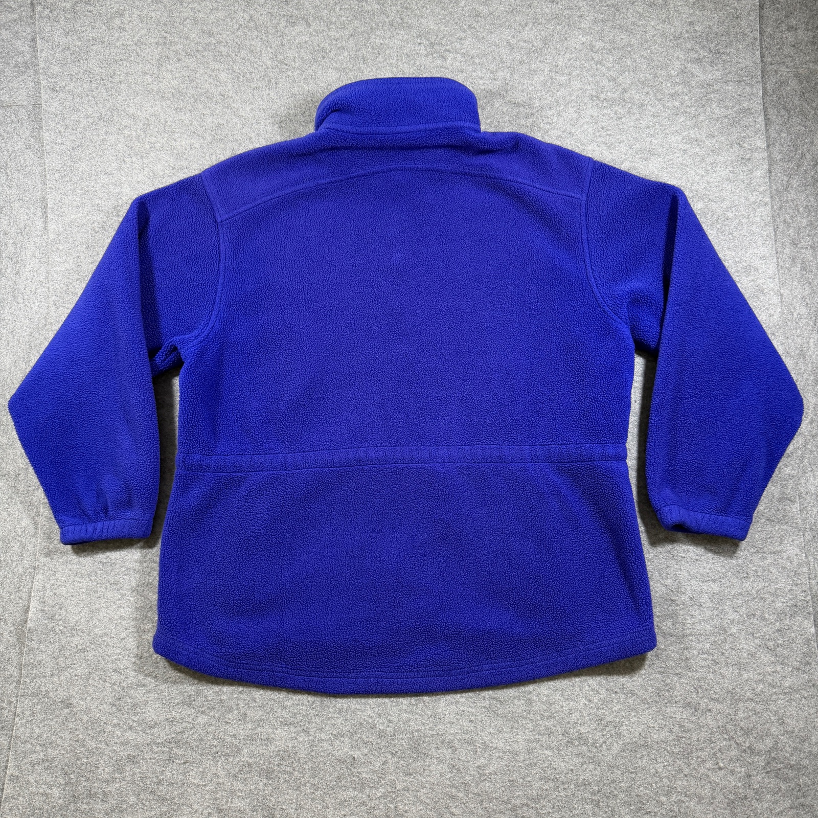 Vintage L.L.Bean Fleece Jacket Womens L Blue Full Zip High Collar Outdoor Hike thumbnail 2