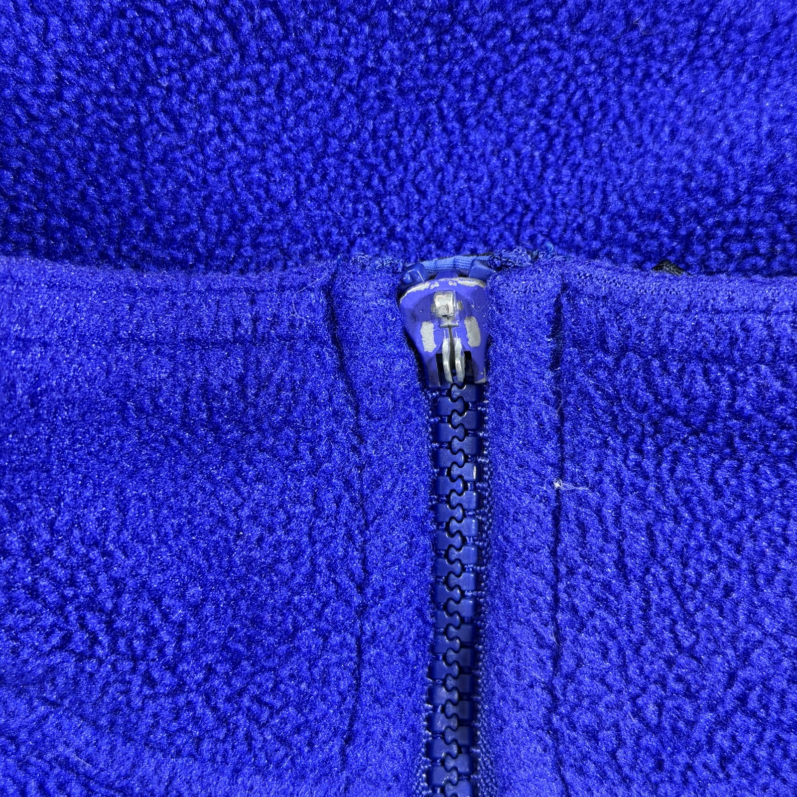 Vintage L.L.Bean Fleece Jacket Womens L Blue Full Zip High Collar Outdoor Hike thumbnail 4