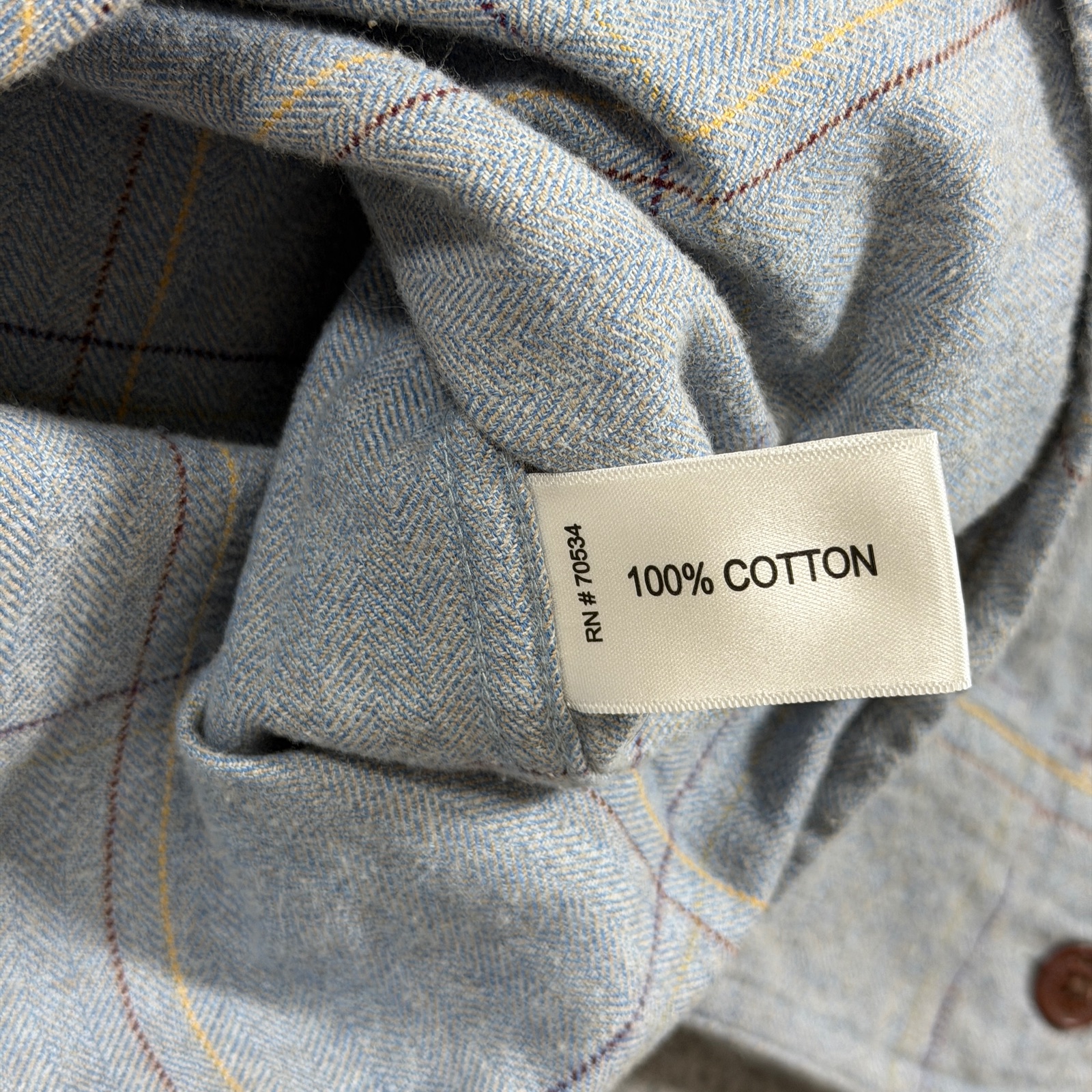 Orvis Fairbanks Shirt Mens M Blue Windowpane Plaid Suede Elbow Patches Preppy thumbnail 13