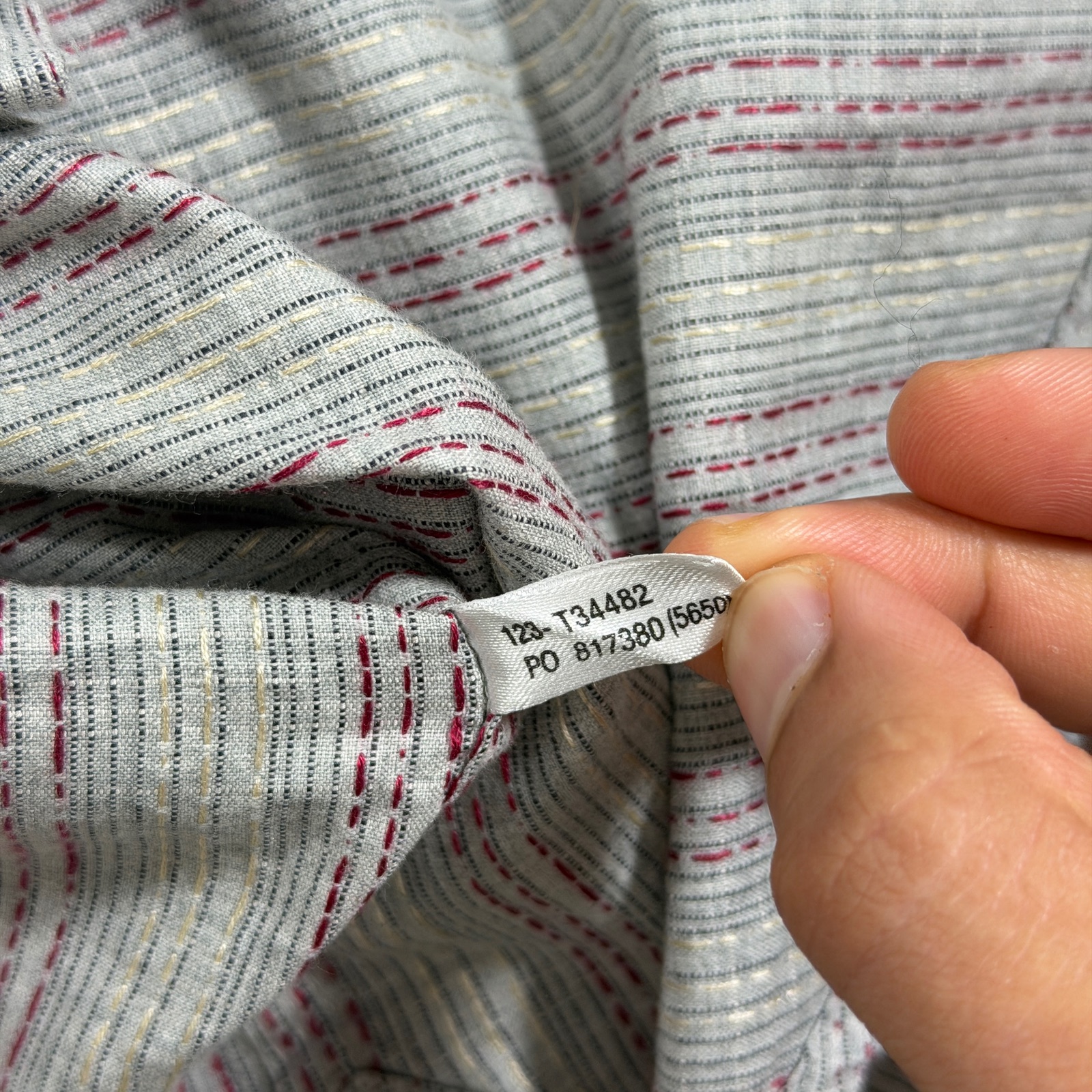 Vintage Tommy Bahama Silk Shirt Mens M Gray Long Sleeve Button Up Textured Beach thumbnail 12