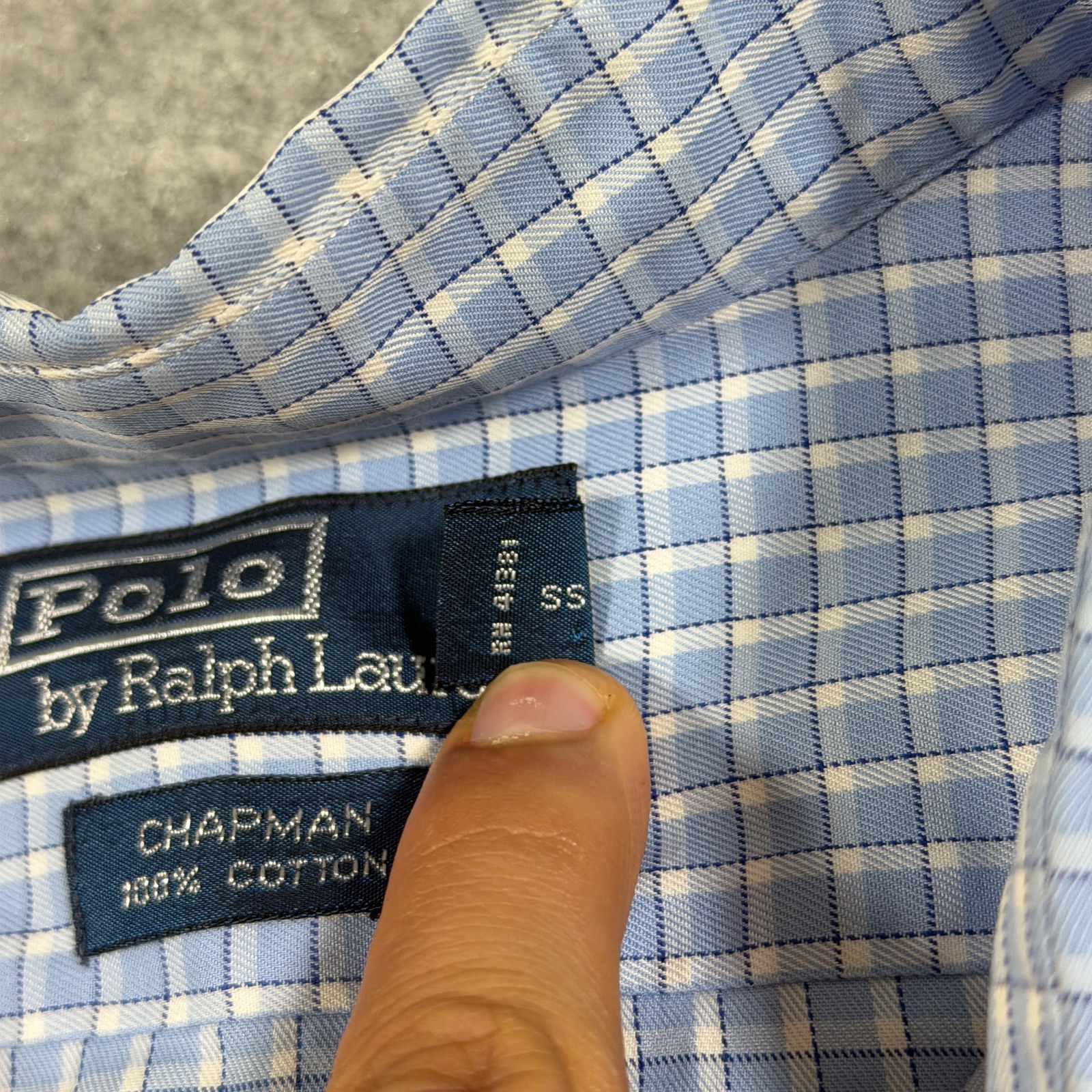 Polo Ralph Lauren Chapman Shirt Mens XL Light Blue Plaid Button Down Preppy thumbnail 10