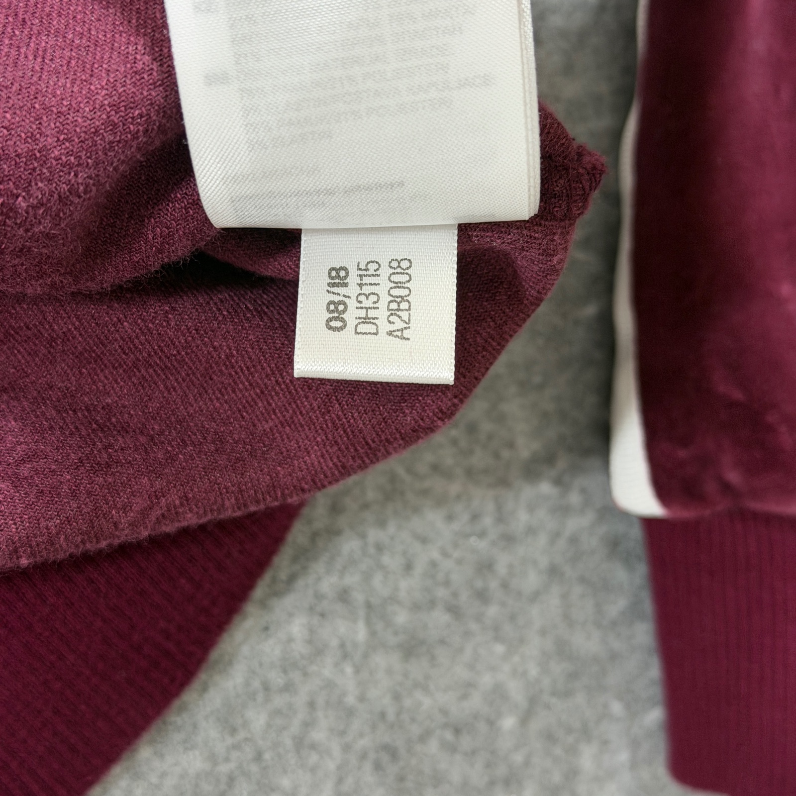 Adidas Trefoil Hoodie Womens S Maroon Velour Cropped Fit Hooded Streetwear thumbnail 5