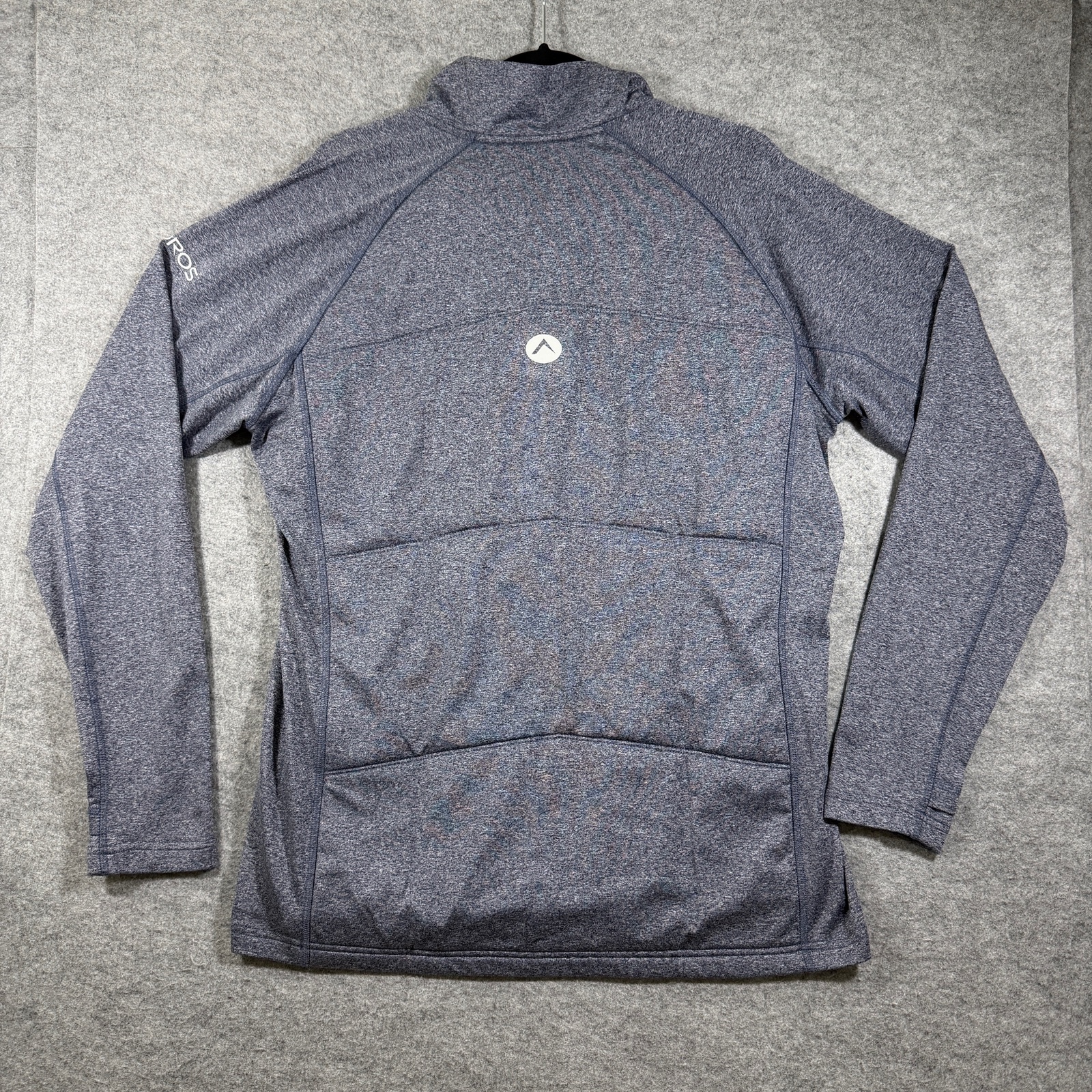OROS Halftime Pullover Mens L Gray Quarter Zip Insulated Thumbholes Outdoor